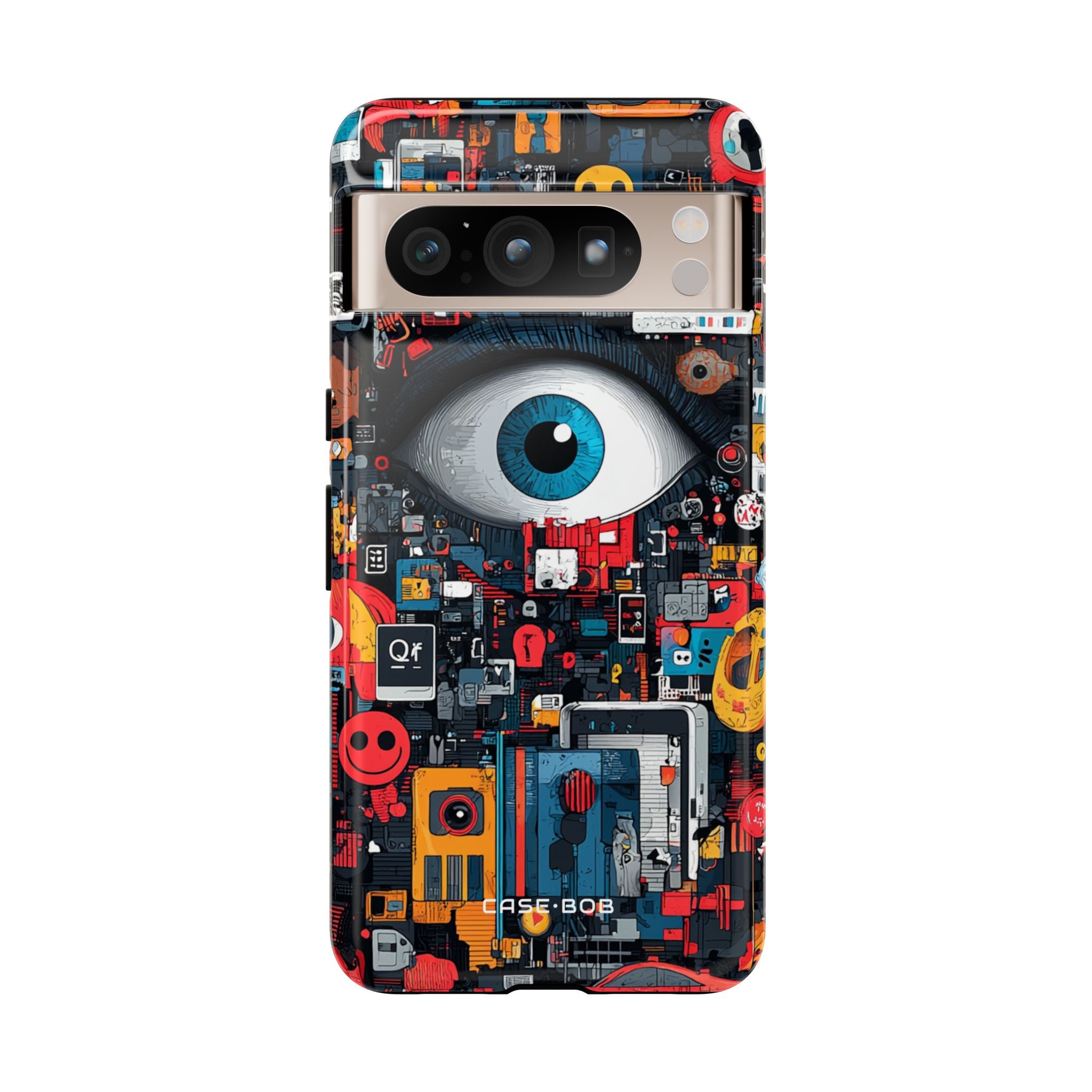 Digital Eye Blue Google Pixel 8 Pro Case - Tough