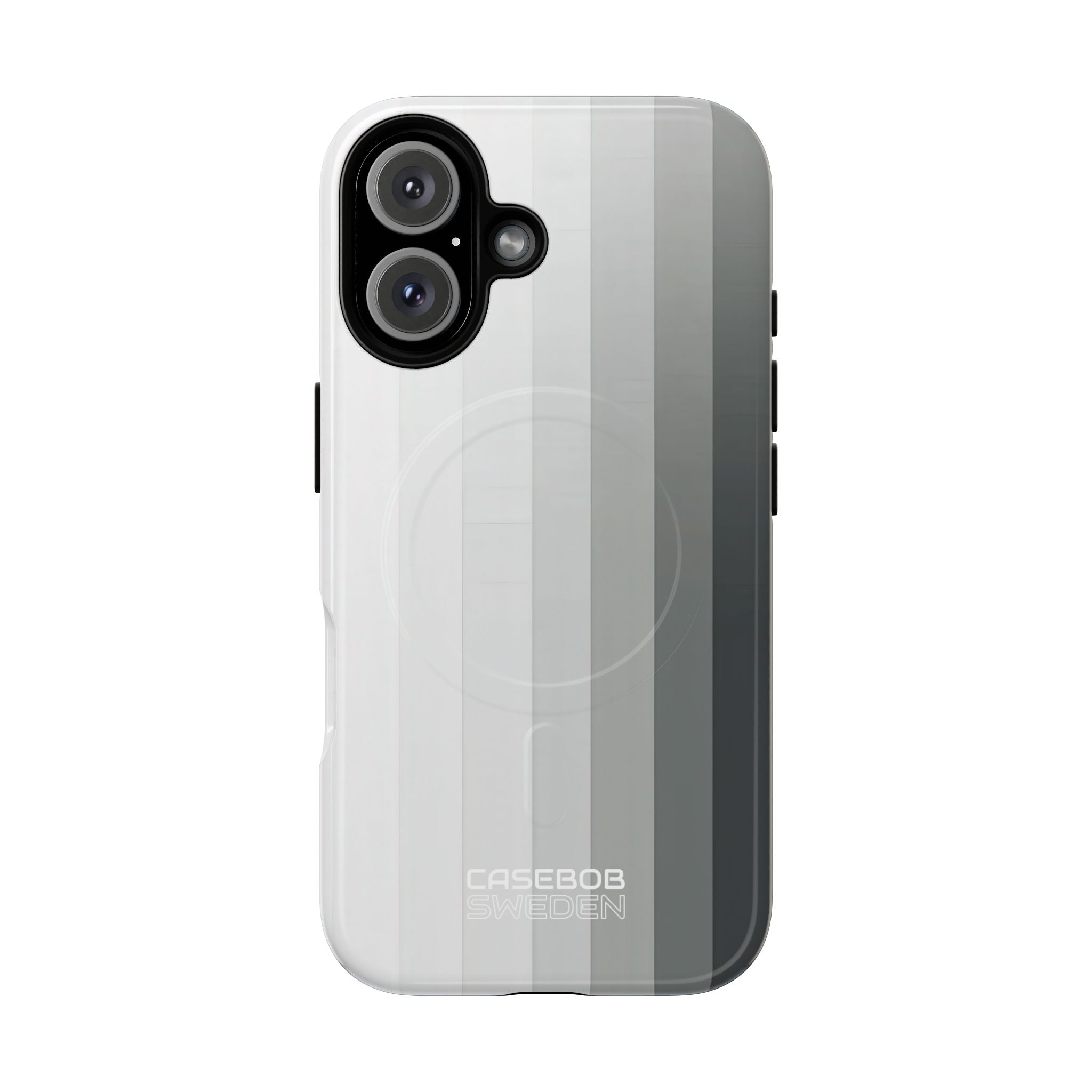 Silver Gradient Stripes iPhone 16 - Tough+