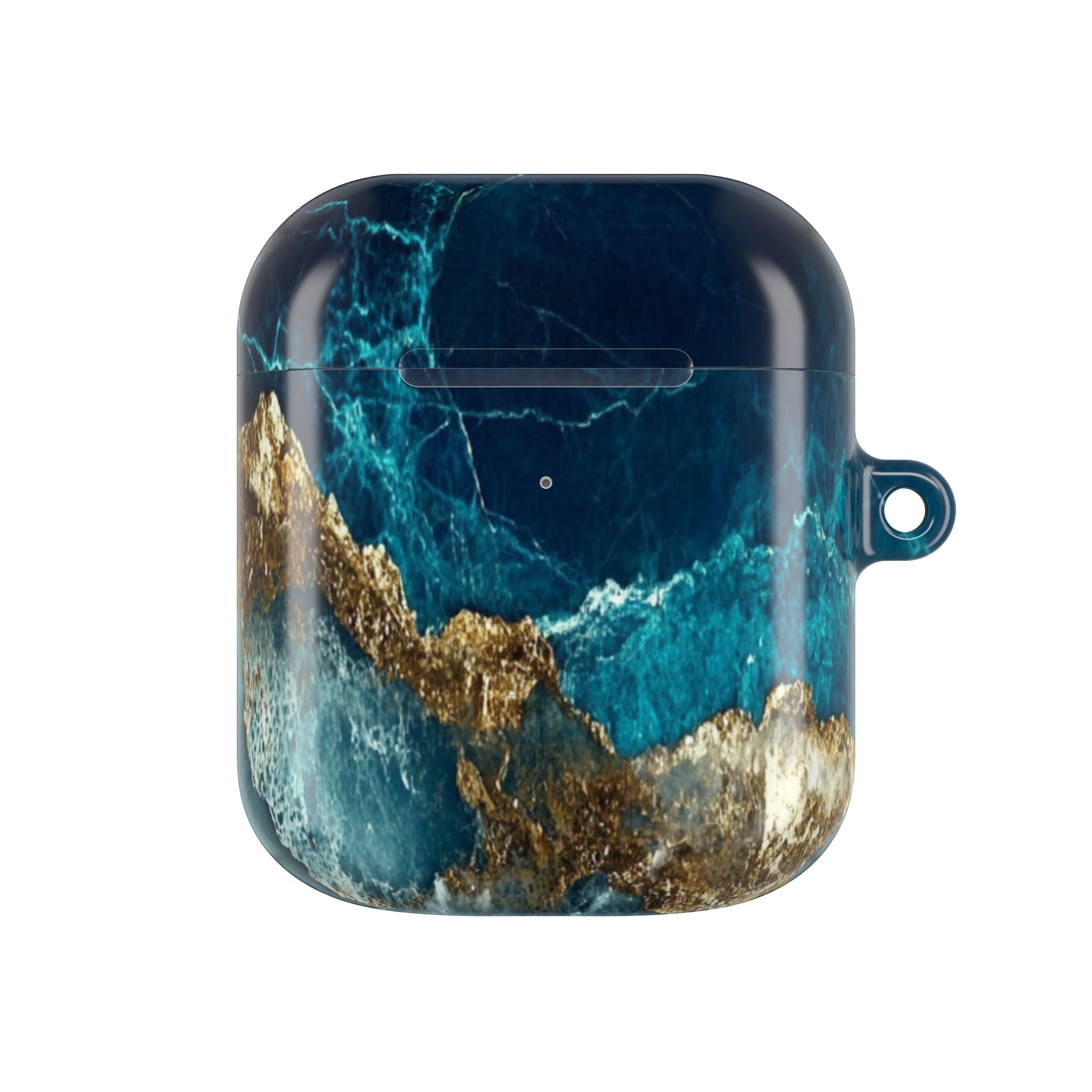 Golden Fracture Teal - AirPods Case