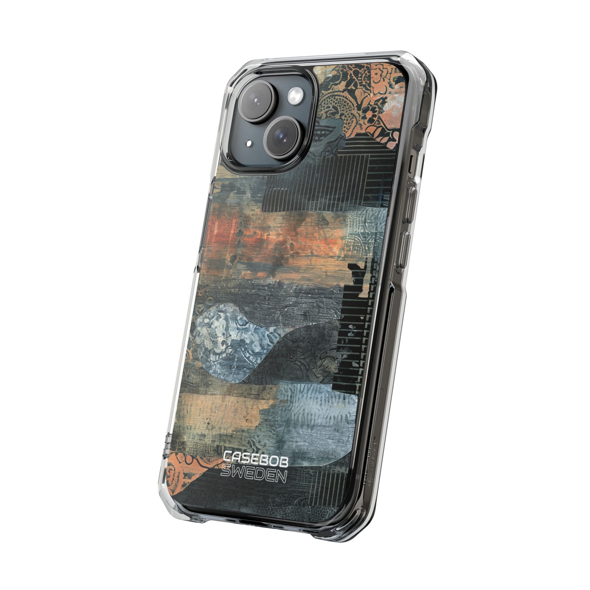 Rust Bloom Tangle iPhone 15 - Impact Clear+
