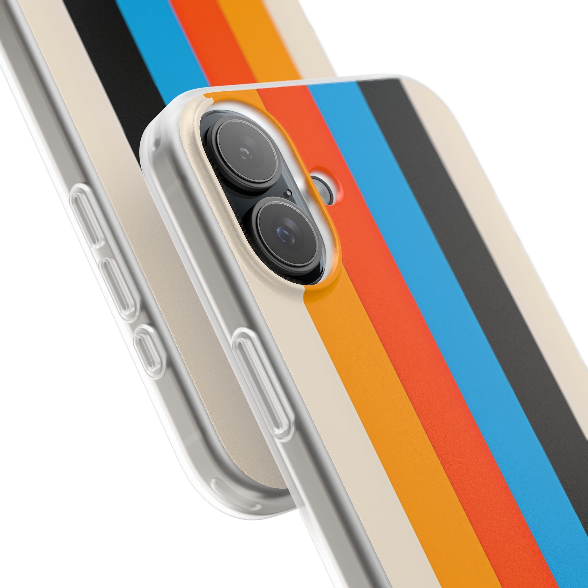 Vivid Stripe Harmony iPhone 16 Plus Case - Soft
