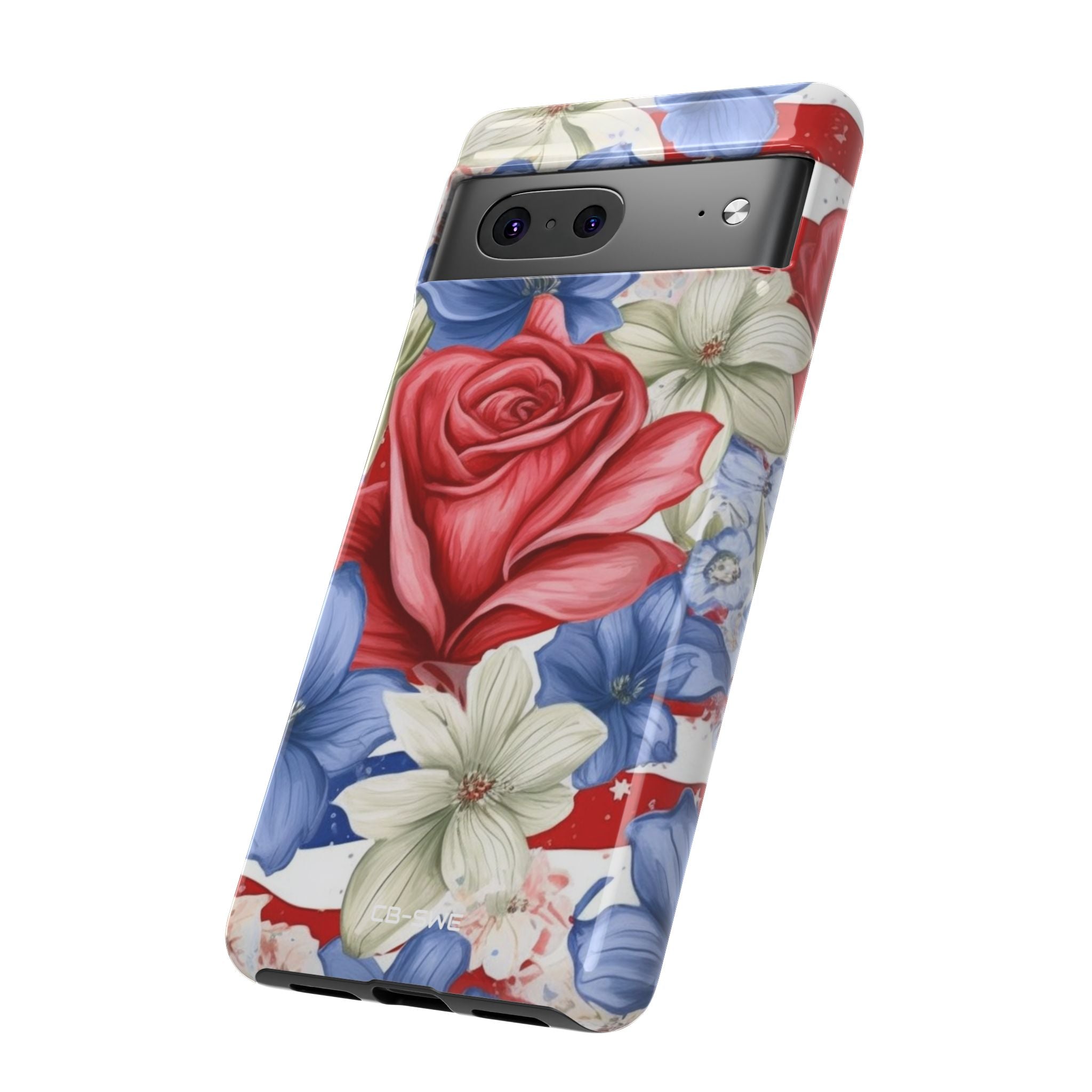 Roses Embrace Stripes - Google Pixel Case