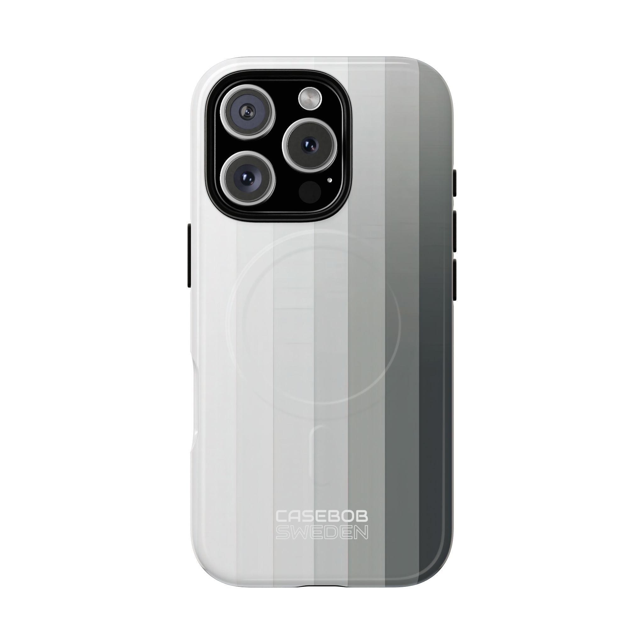 Silver Gradient Stripes iPhone 16 - Tough+