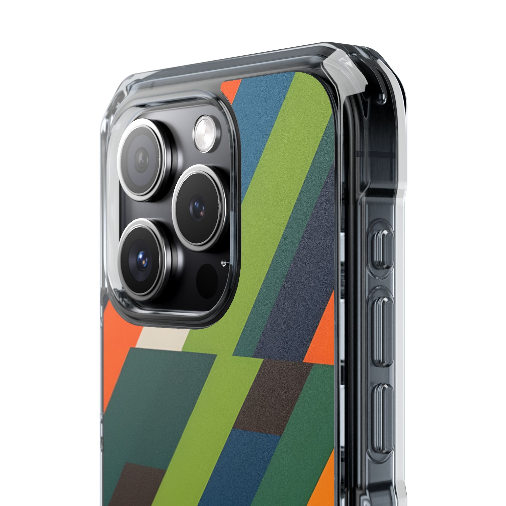 Geometric Color Intersection iPhone Case - Impact