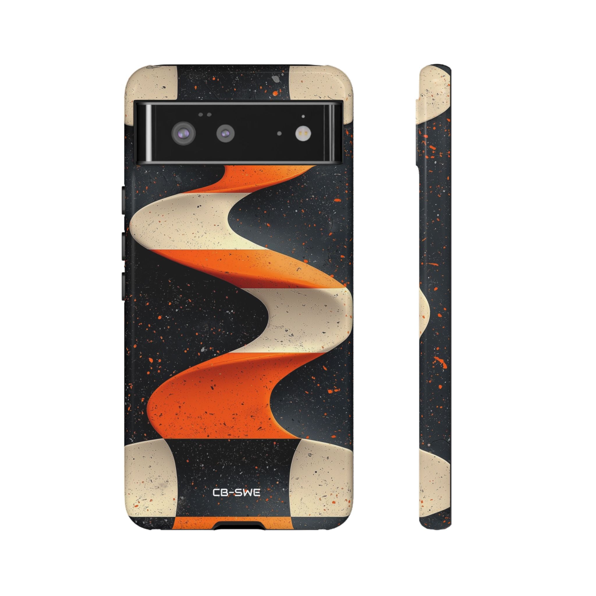 Orange Waves Flow - Google Pixel Case