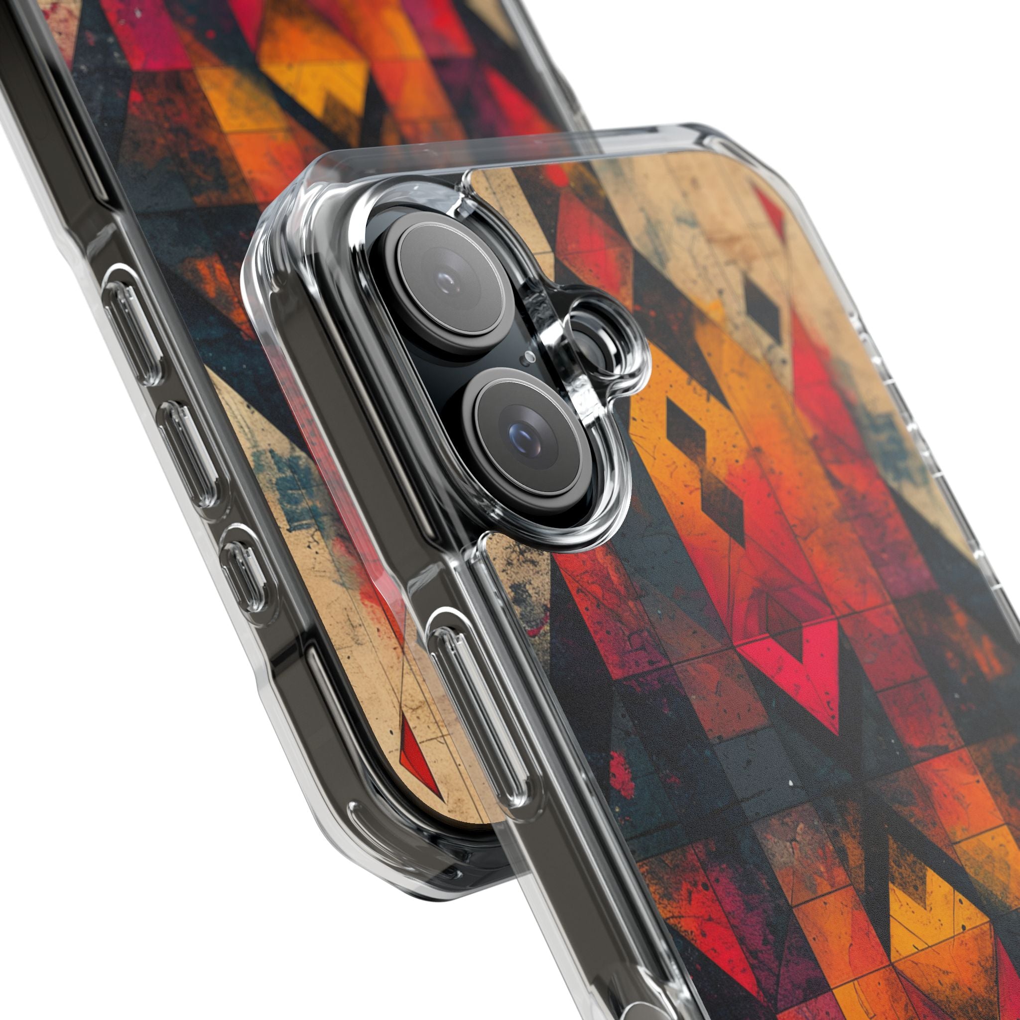 Fiery Symmetry Fusion iPhone 16 - Impact Clear+