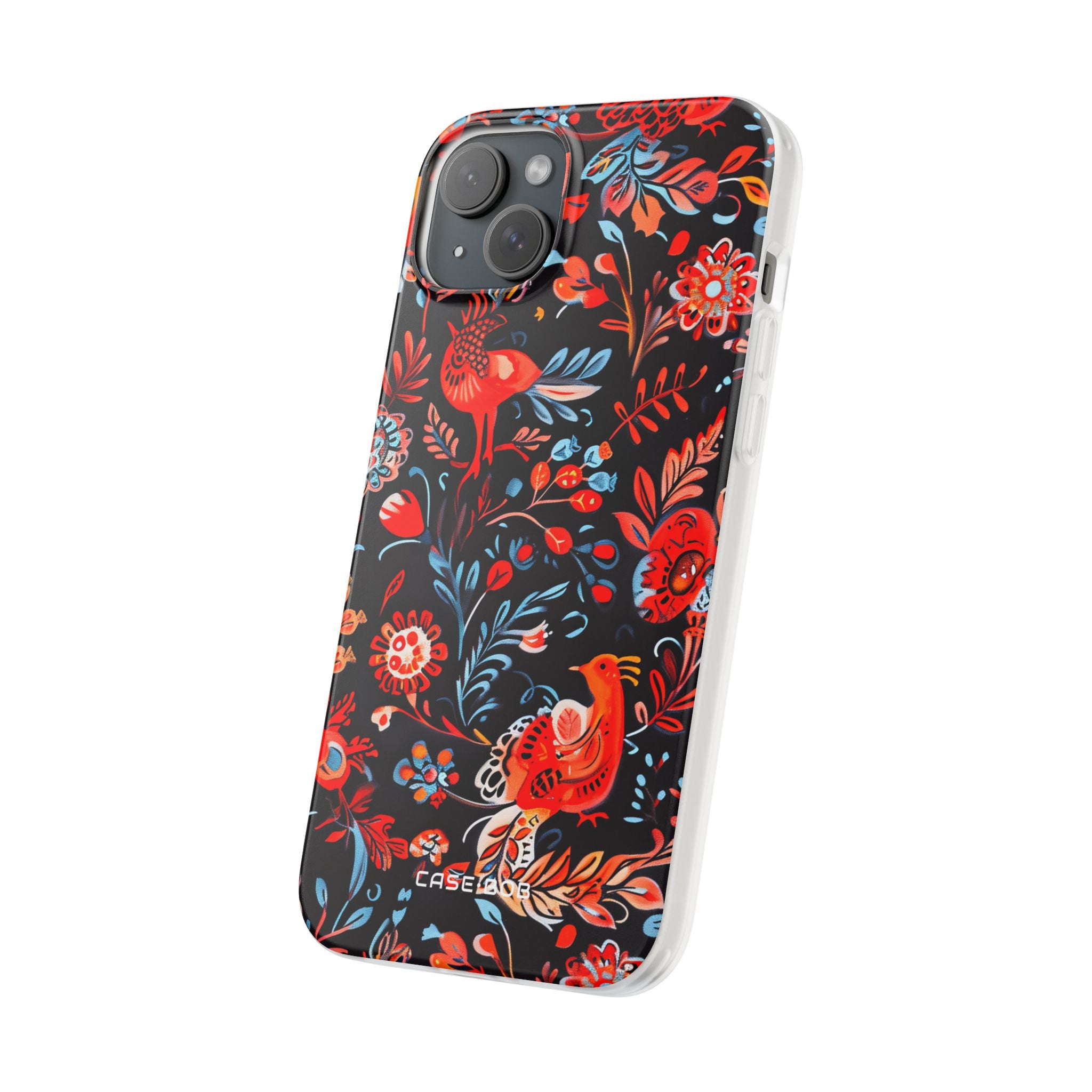 Vivid Birdscape iPhone 15 Plus Case - Soft