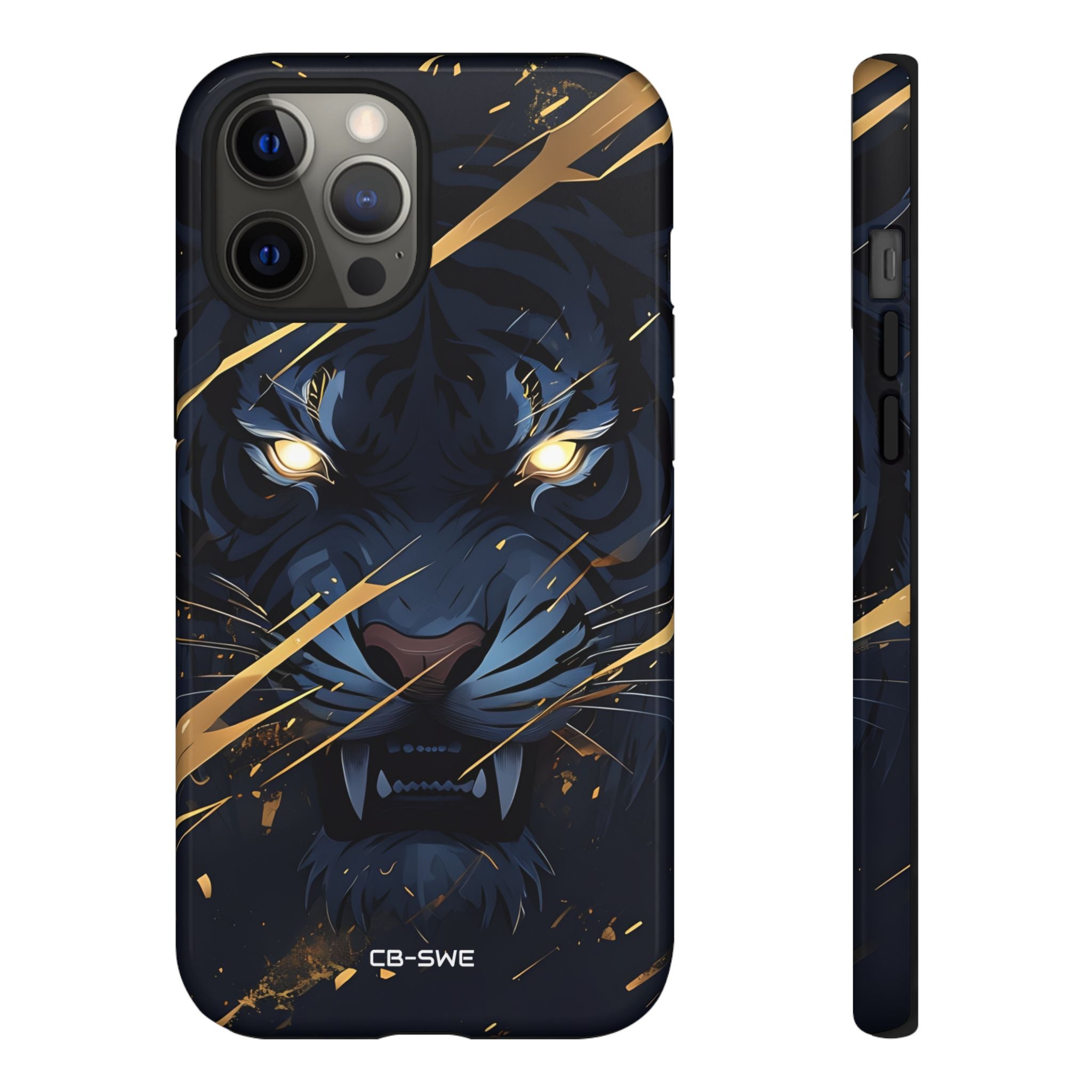 Tiger's Glowing Gaze - iPhone Case