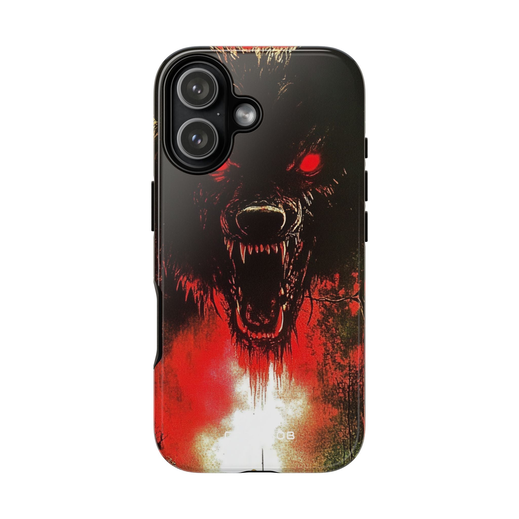 Crimson Wolf iPhone 17 Case - Tough
