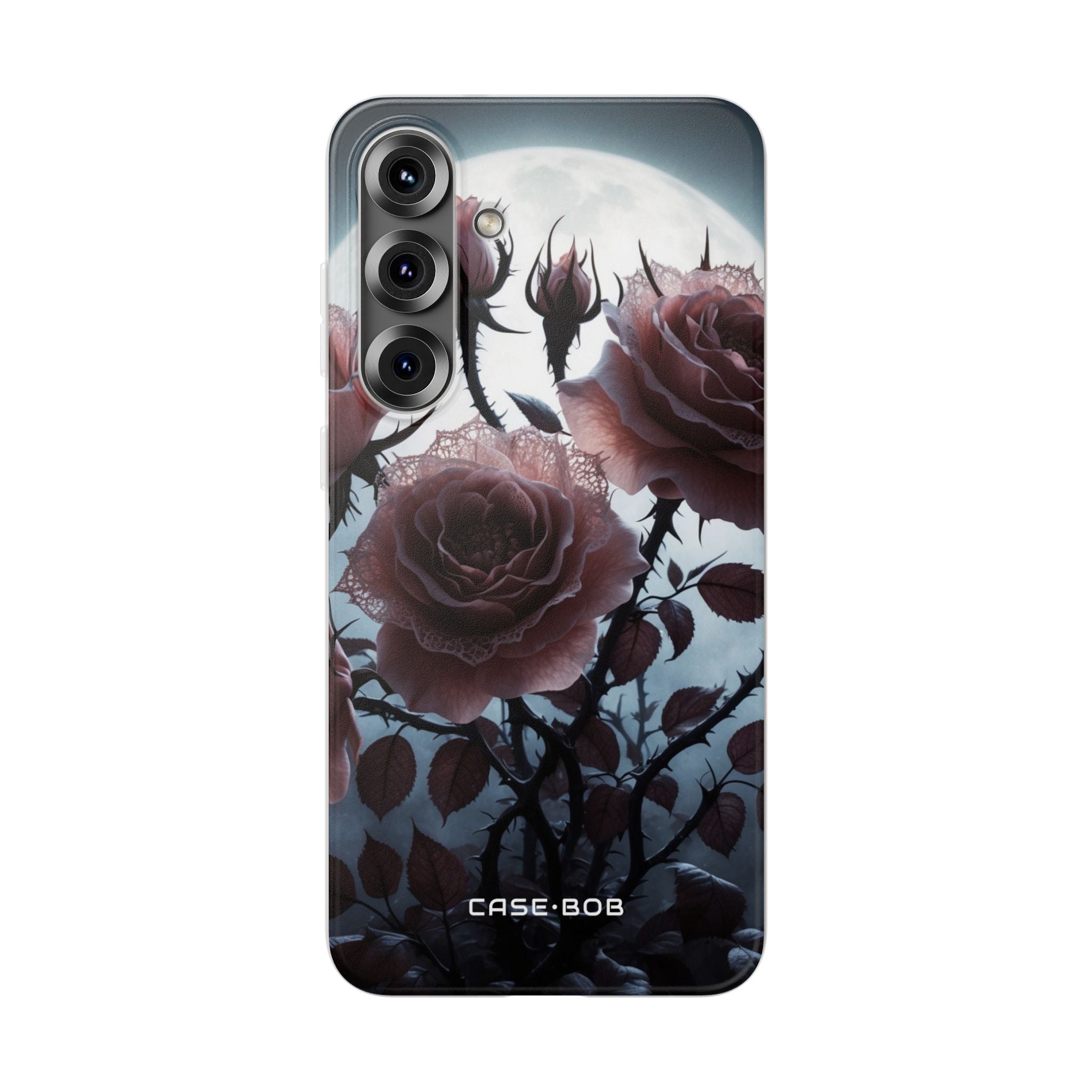 Moonlit Roses Samsung S25 Plus Case - Soft