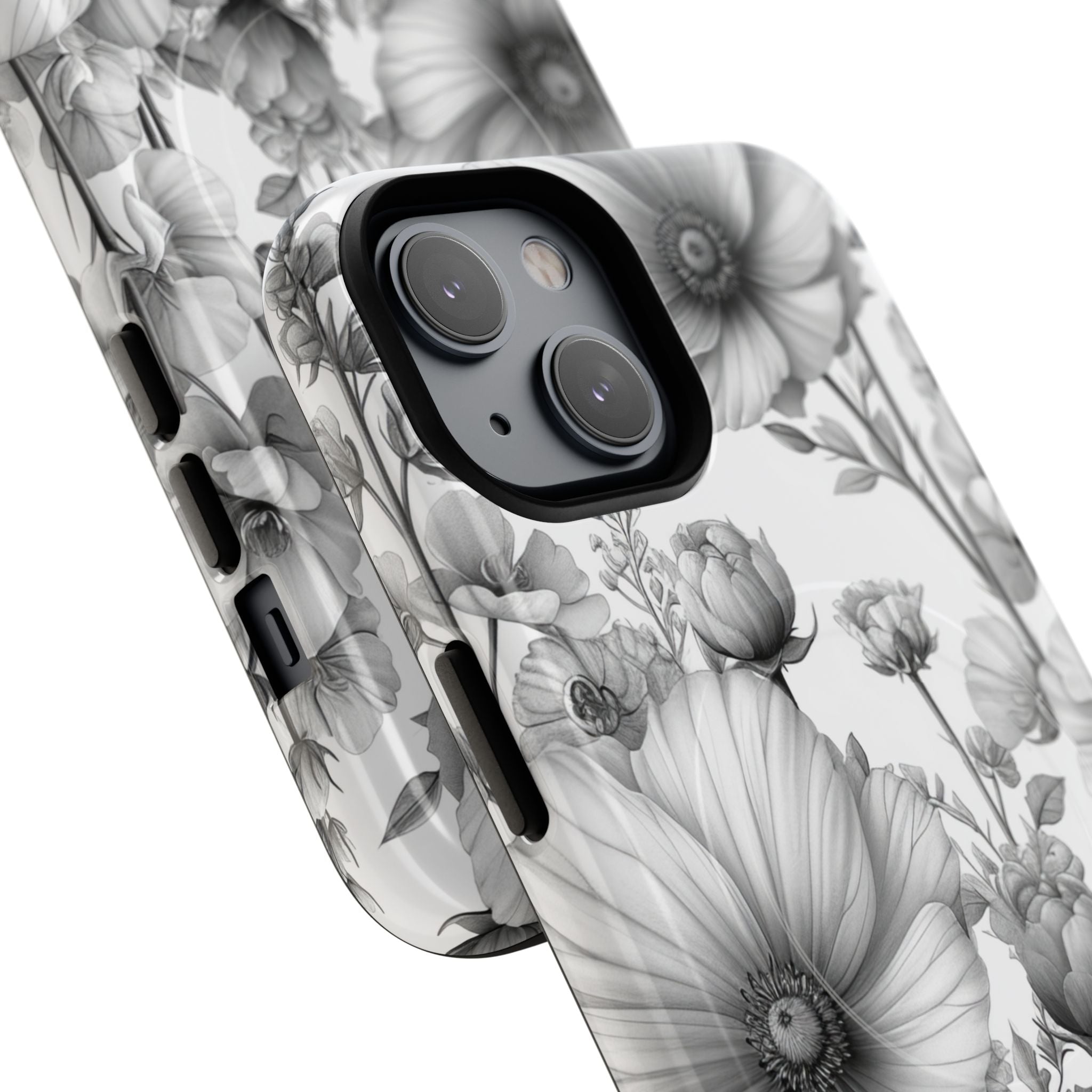 Vintage Floral Etching iPhone 14 - Tough+
