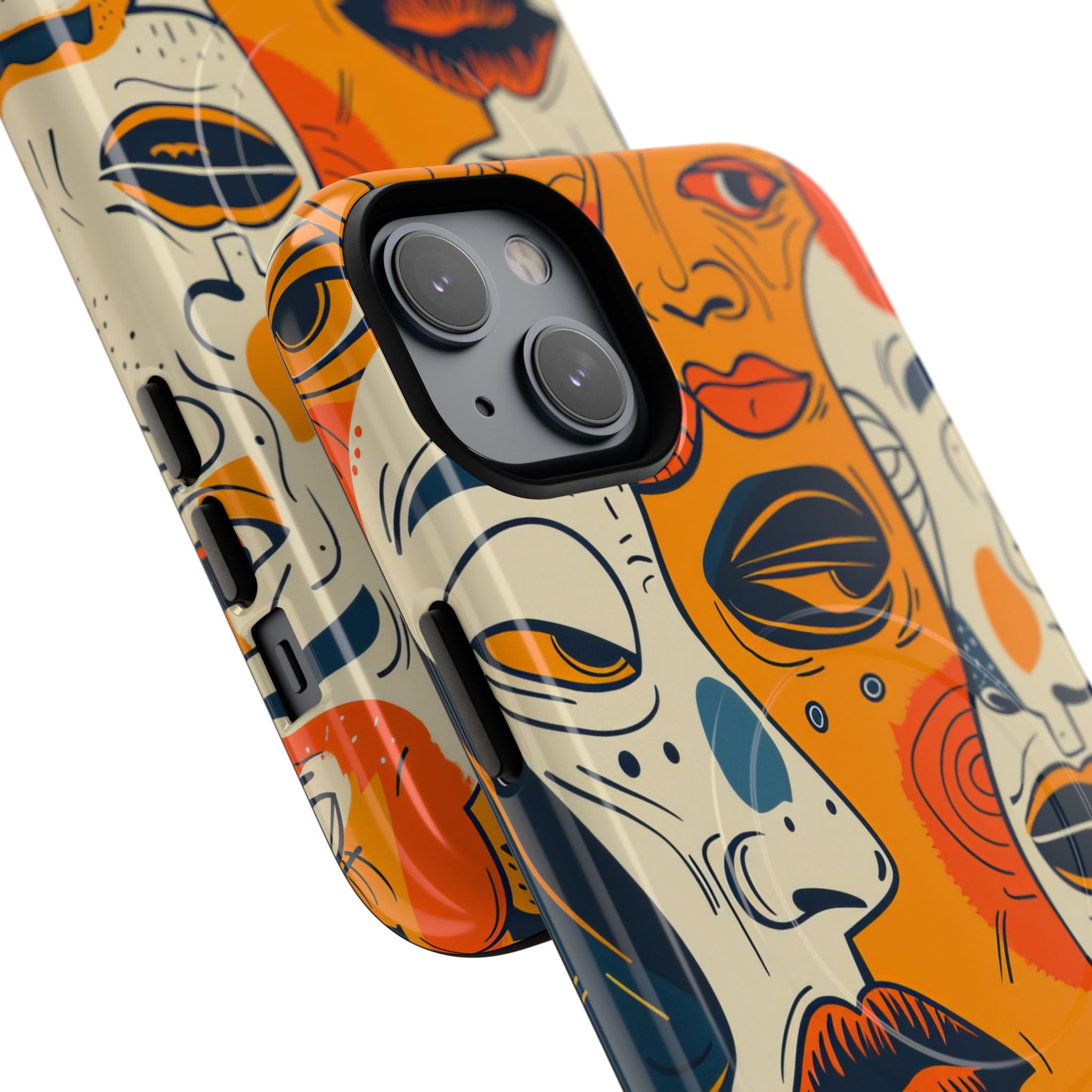 Tangled Faces Sunset iPhone 14 Plus Case - Tough+