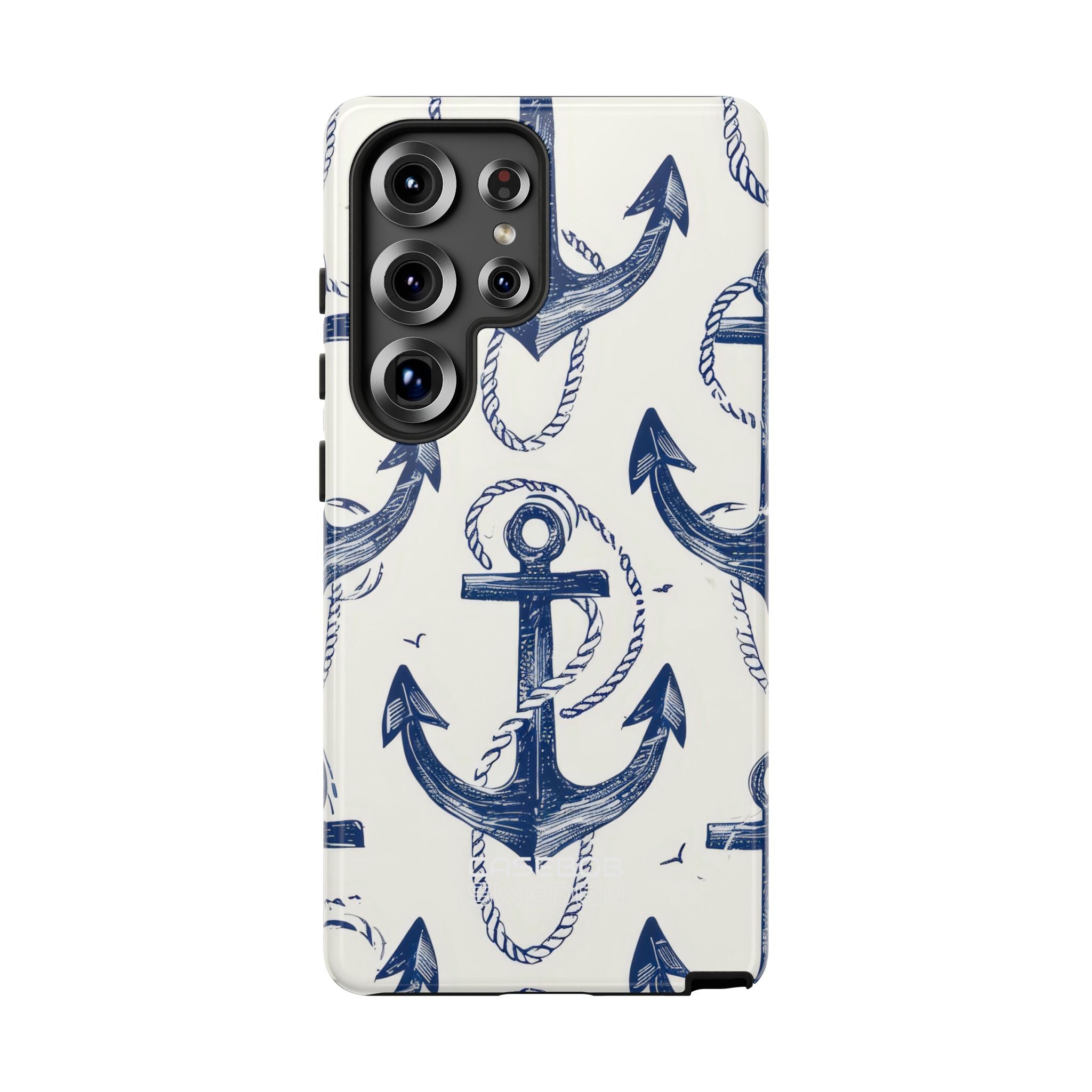 Navy Anchor Tapestry Samsung S25 - Tough