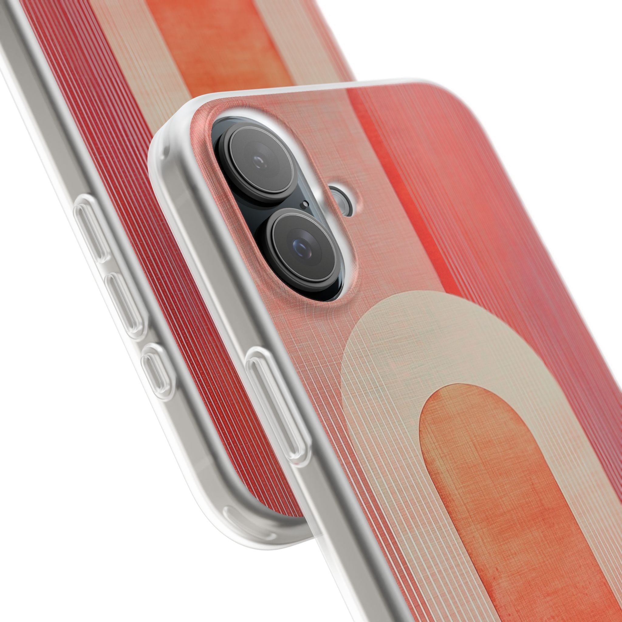 Crimson Arches iPhone 16 Plus Case - Soft