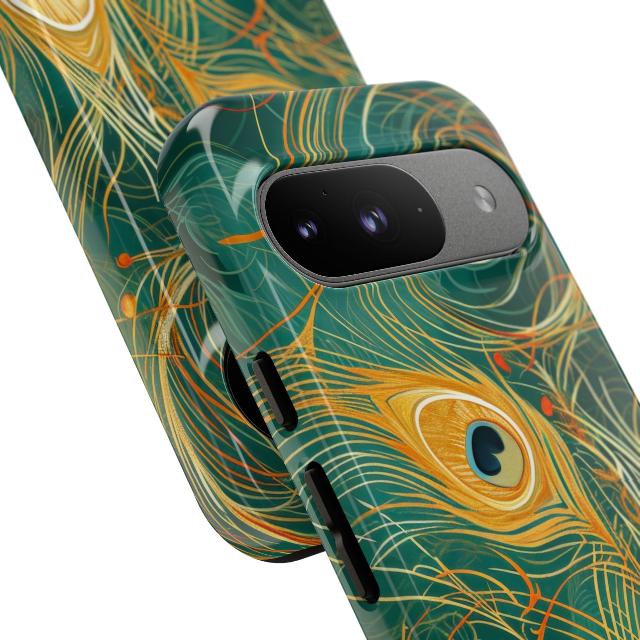 Vibrant Peacock Whirl Google Pixel 9 - Tough