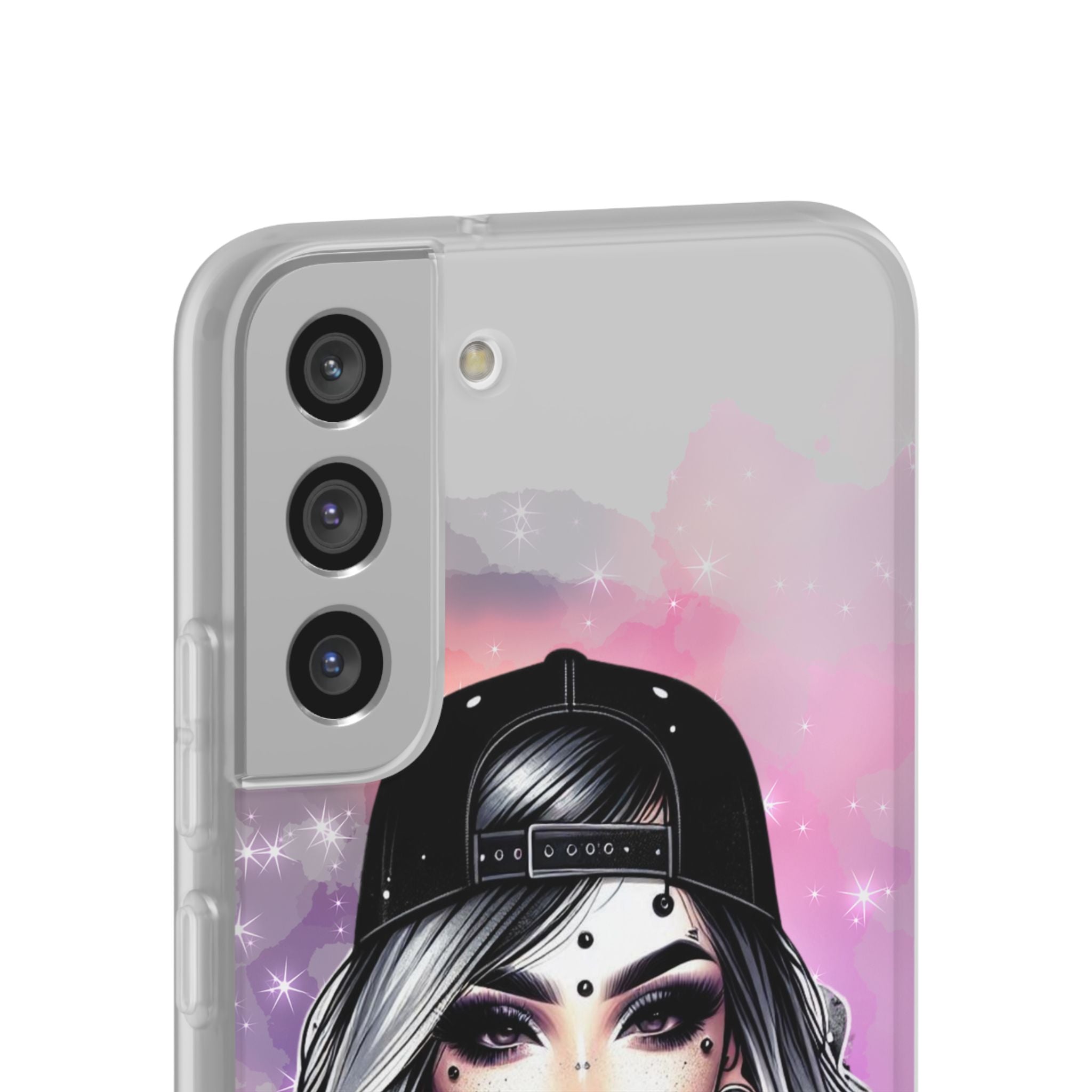 Silver Sip Nebula Samsung S22 Plus Case - Soft