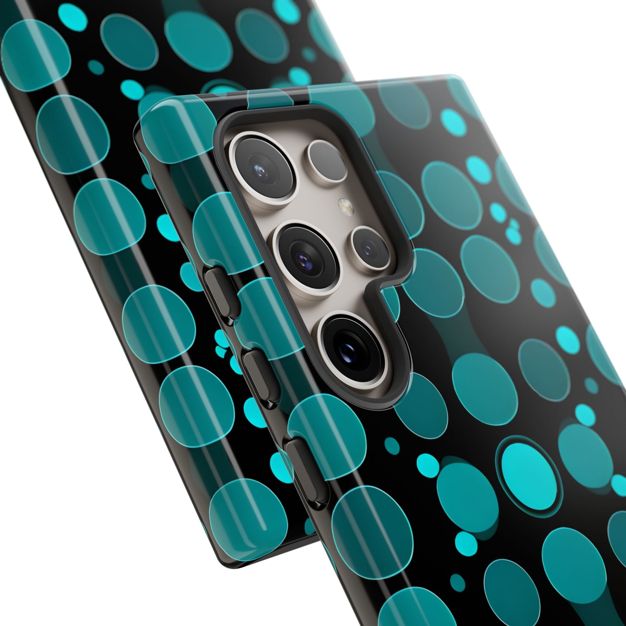 Modern Teal Aqua Circular Seamless Samsung S24 - Tough