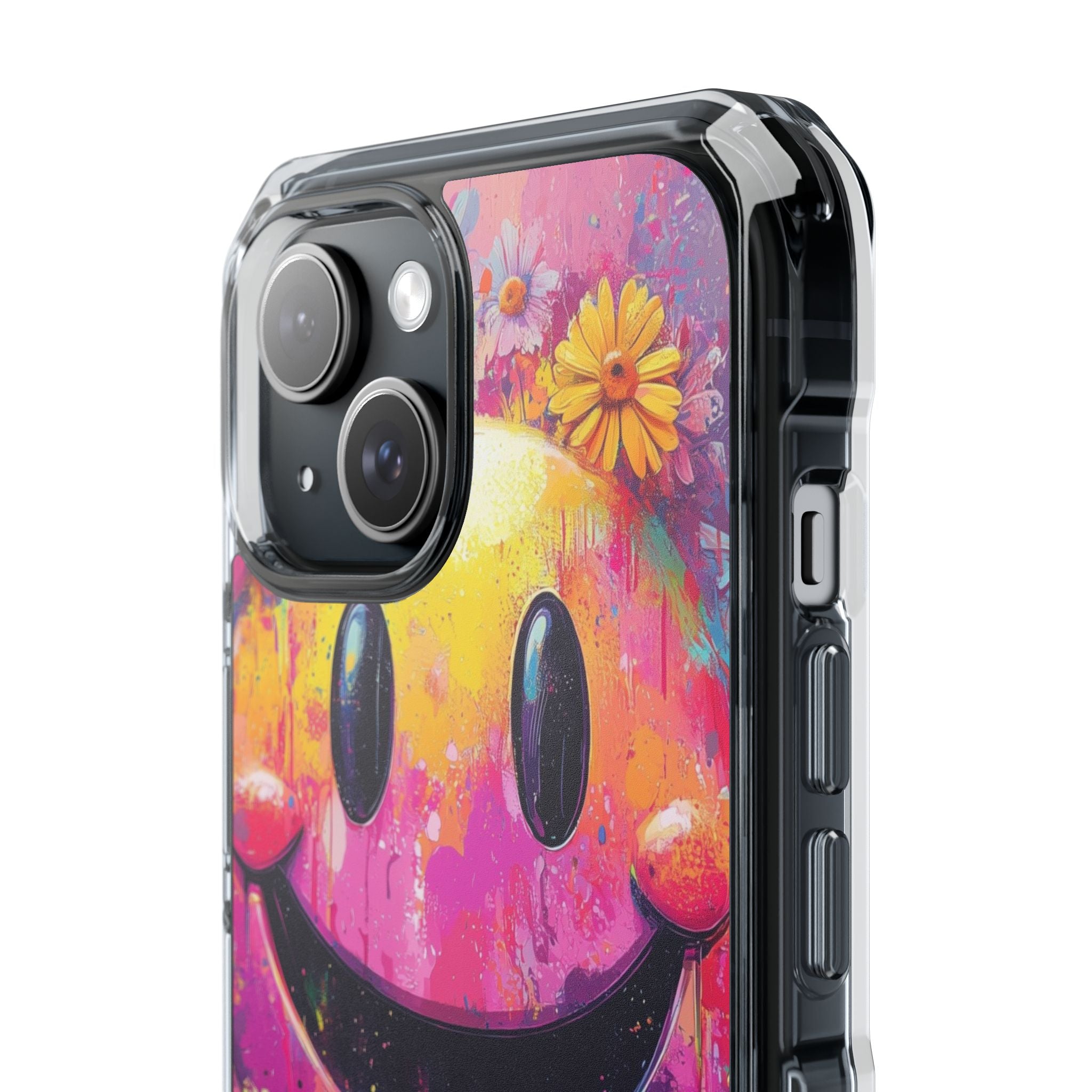 Smiley Bloom iPhone 15 Case - Impact