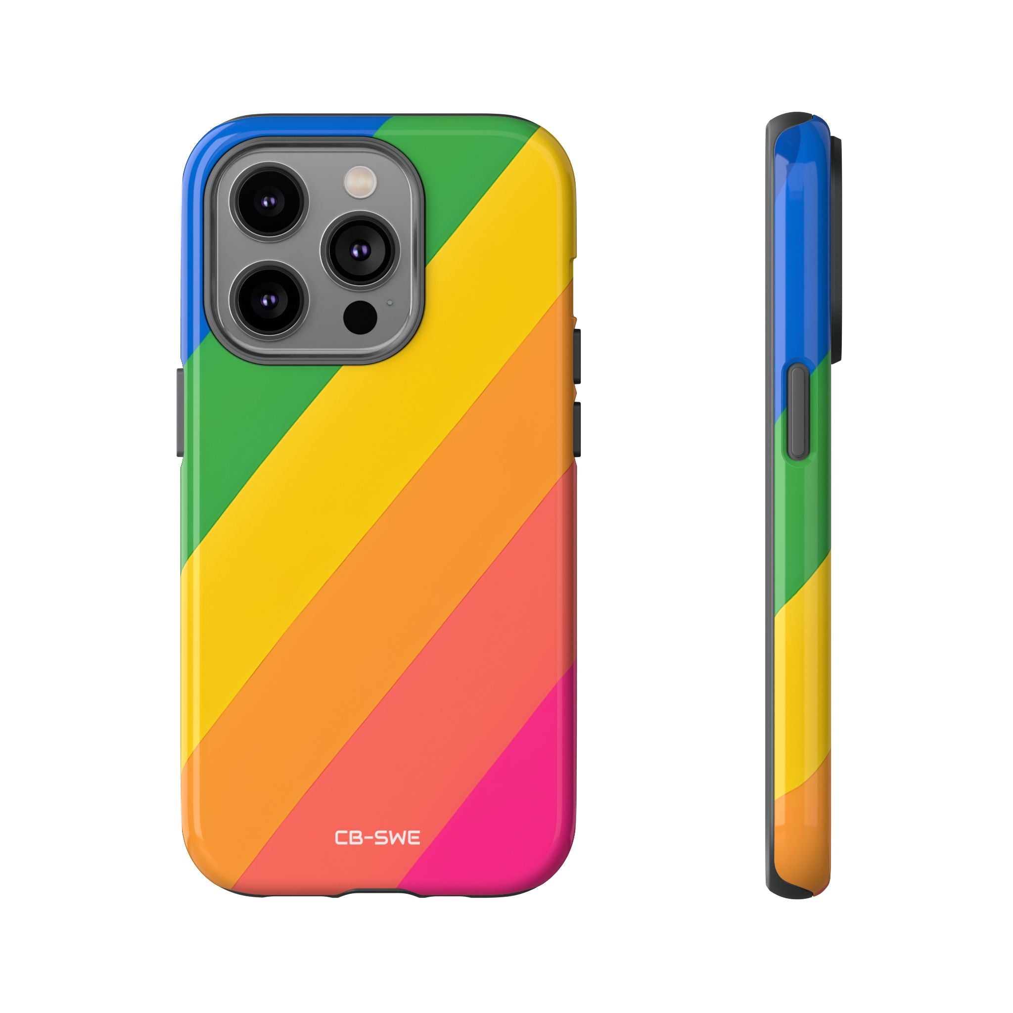 Vibrant Geometric Spectrum - iPhone Case