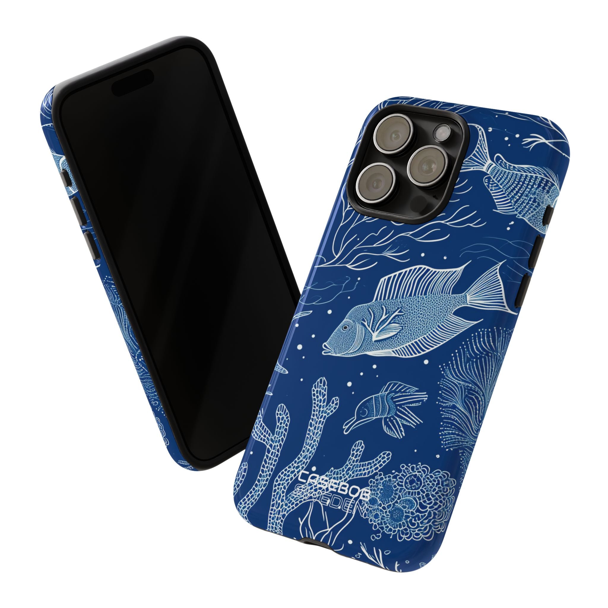 Blue Coral Garden iPhone 15 - Tough