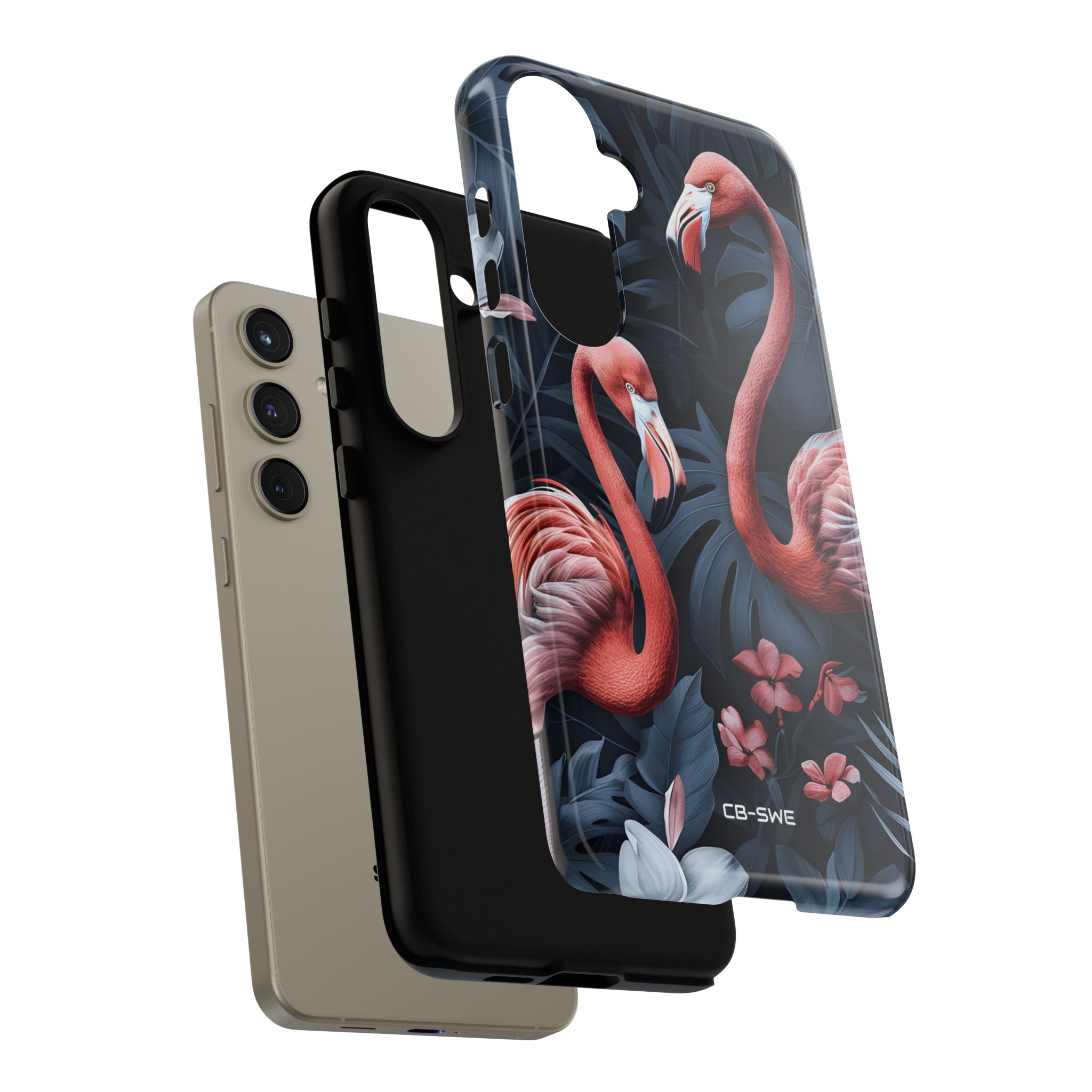 Flamingos Embrace Nature - Samsung Case