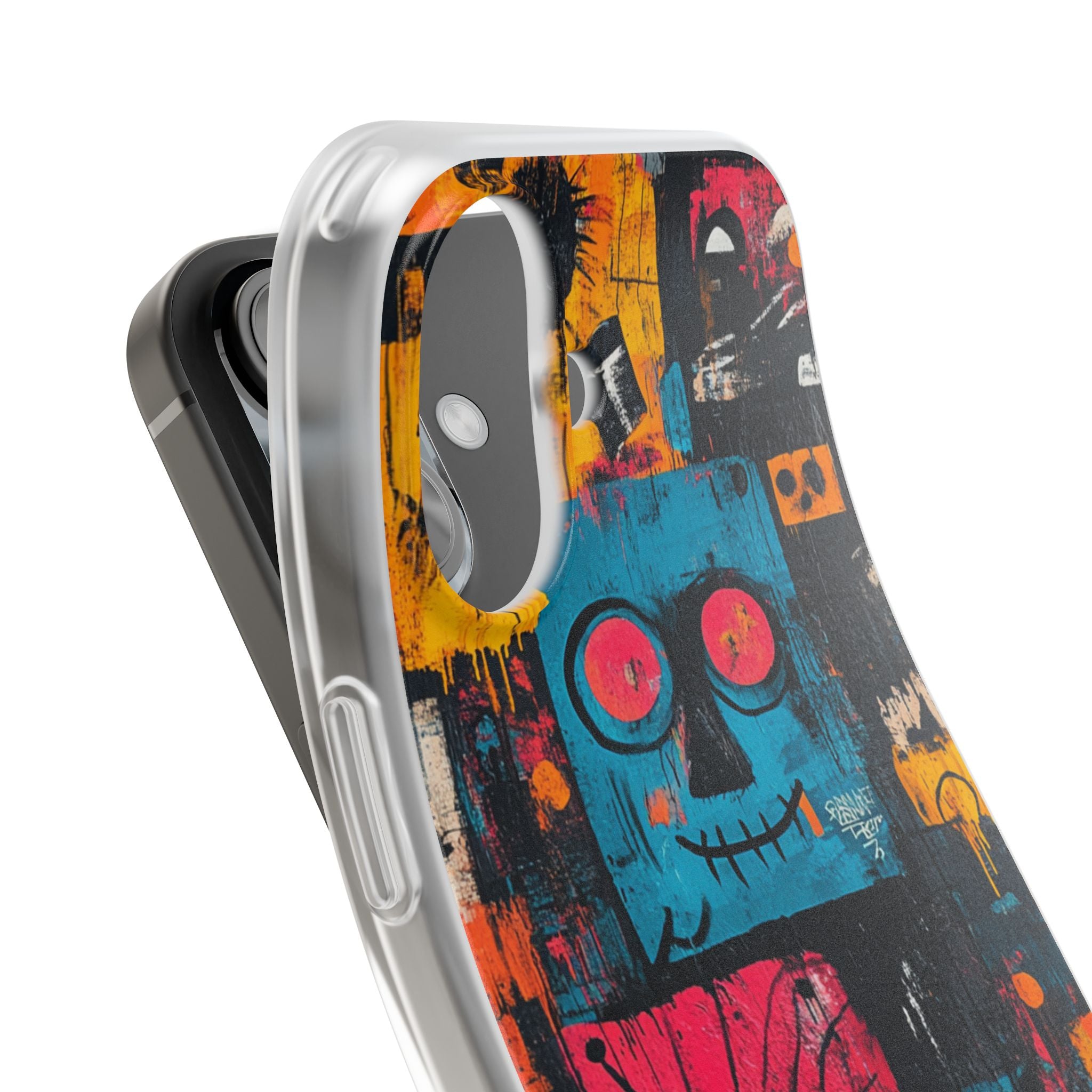 Blue Stitch Smile iPhone 16 Case - Soft