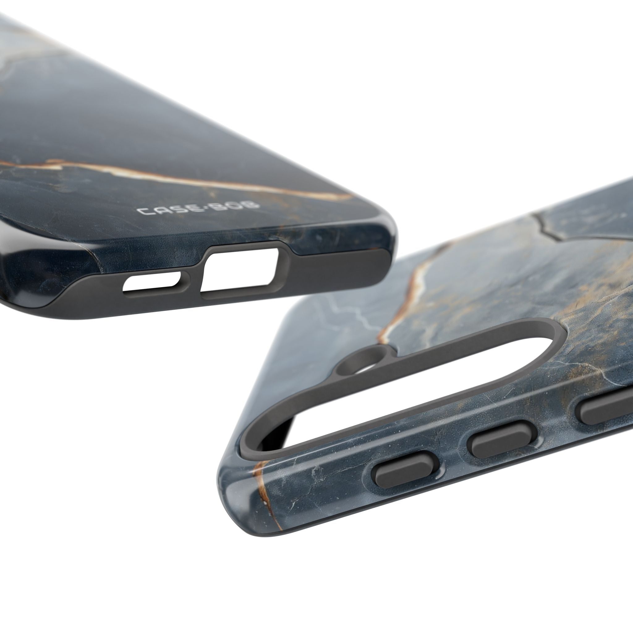 Jagged Vein Navy Samsung S25 Case - Tough