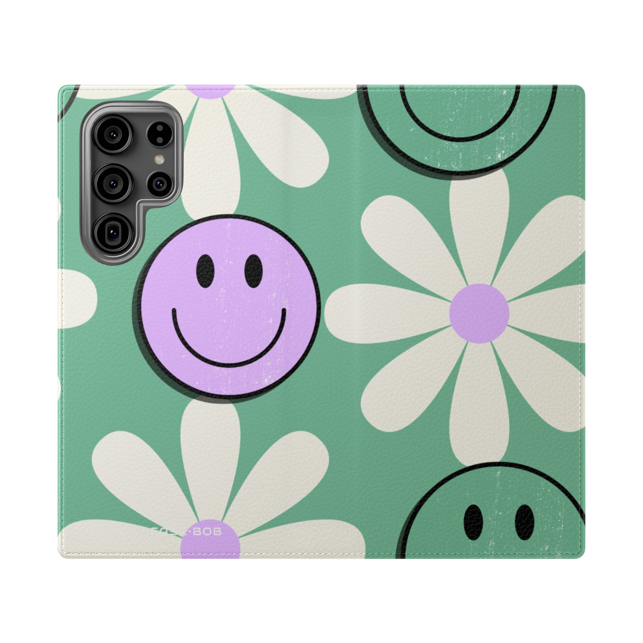 Smiley Daisy Glow - Samsung S23 Ultra Case - Wallet