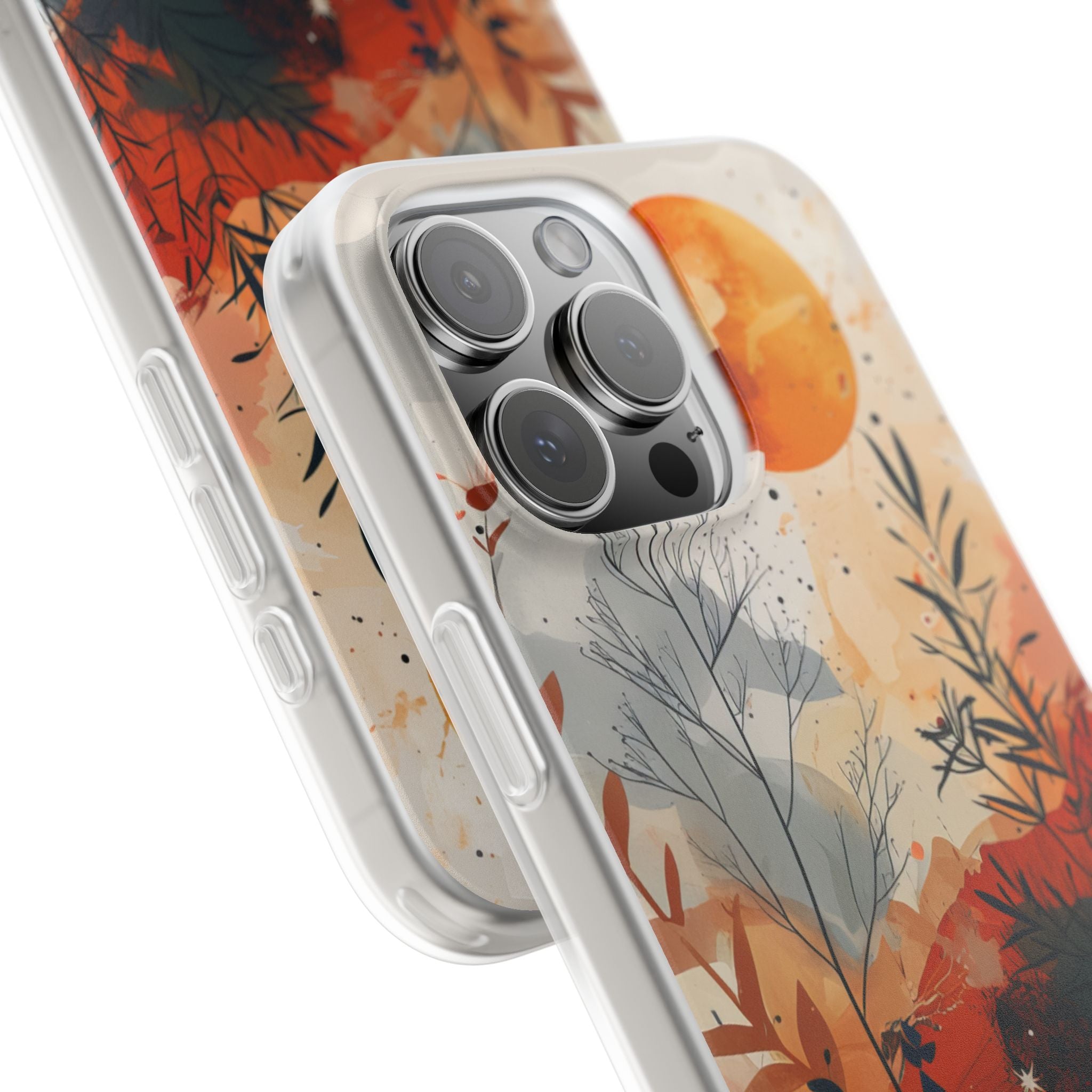 Orange Solstice iPhone 16 Pro Max Case - Soft