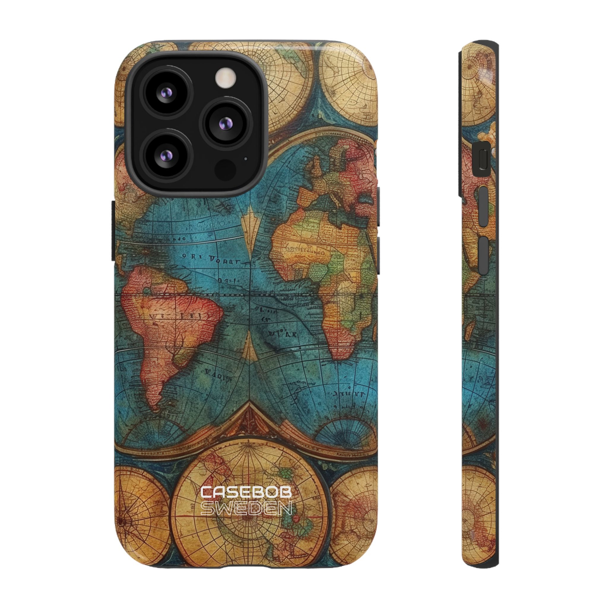 Vintage World Map iPhone 13 - Tough