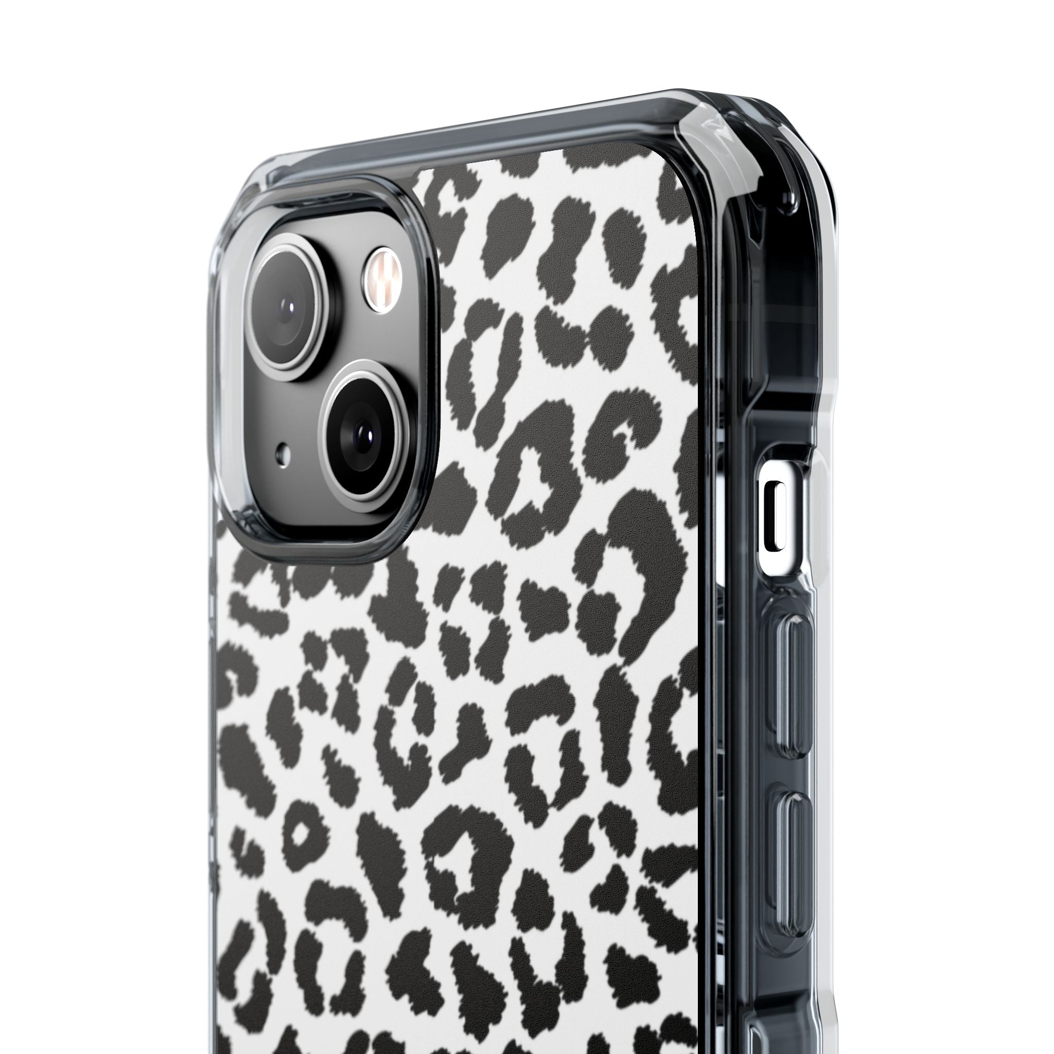 Monochrome Leopard Essence iPhone Case - Impact