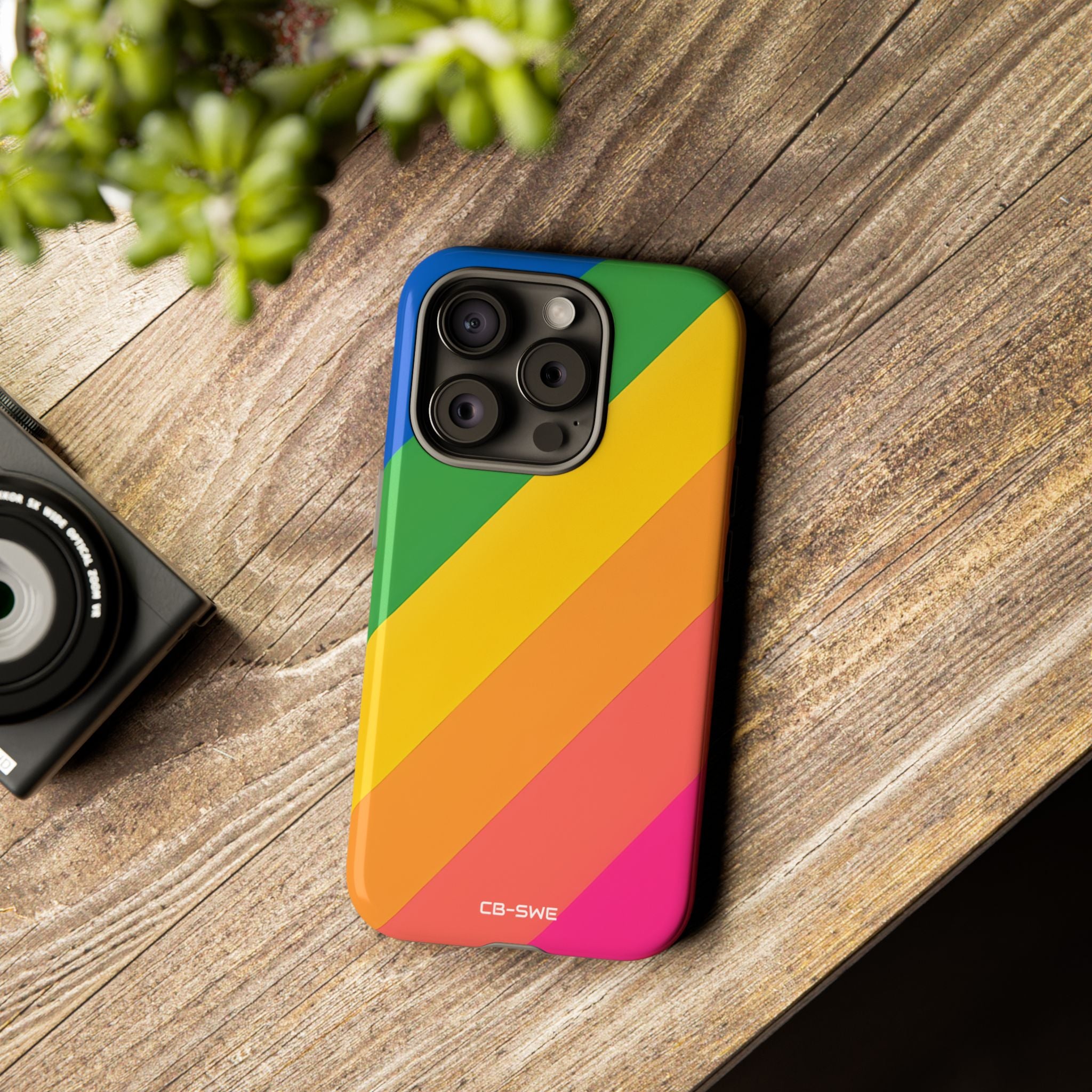 Vibrant Geometric Spectrum - iPhone Case