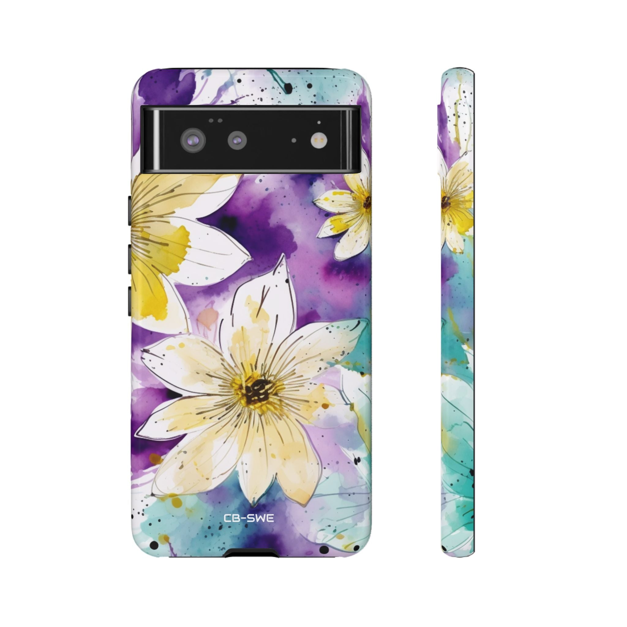 Vibrant Watercolor Flowers - Google Pixel Case