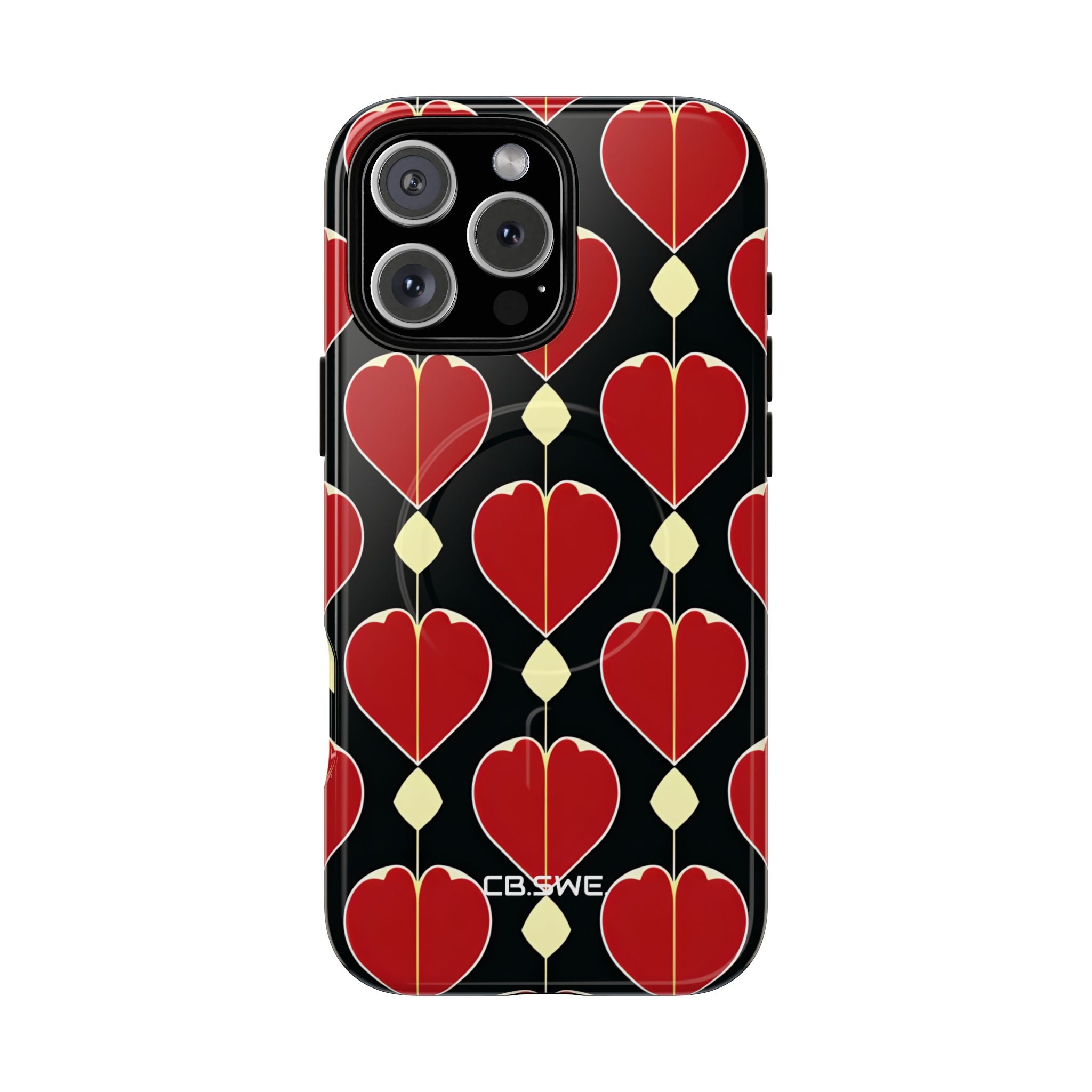 Symmetrical Heart Shape Seamless Colors iPhone 16 - Tough+
