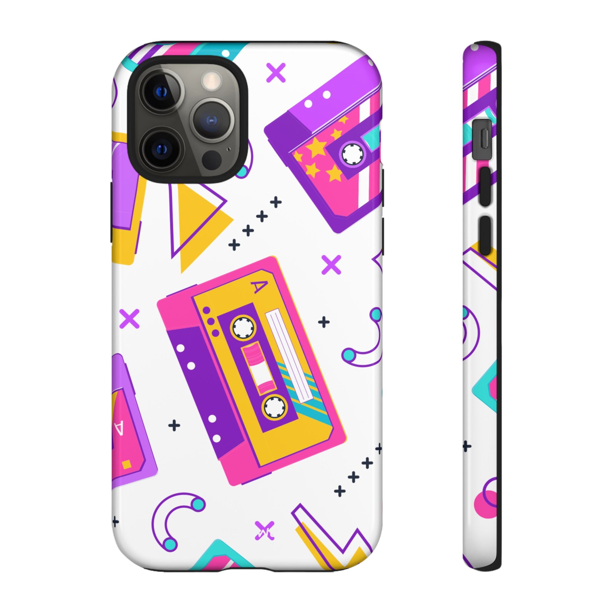 Retro Cassette Chaos - iPhone Case