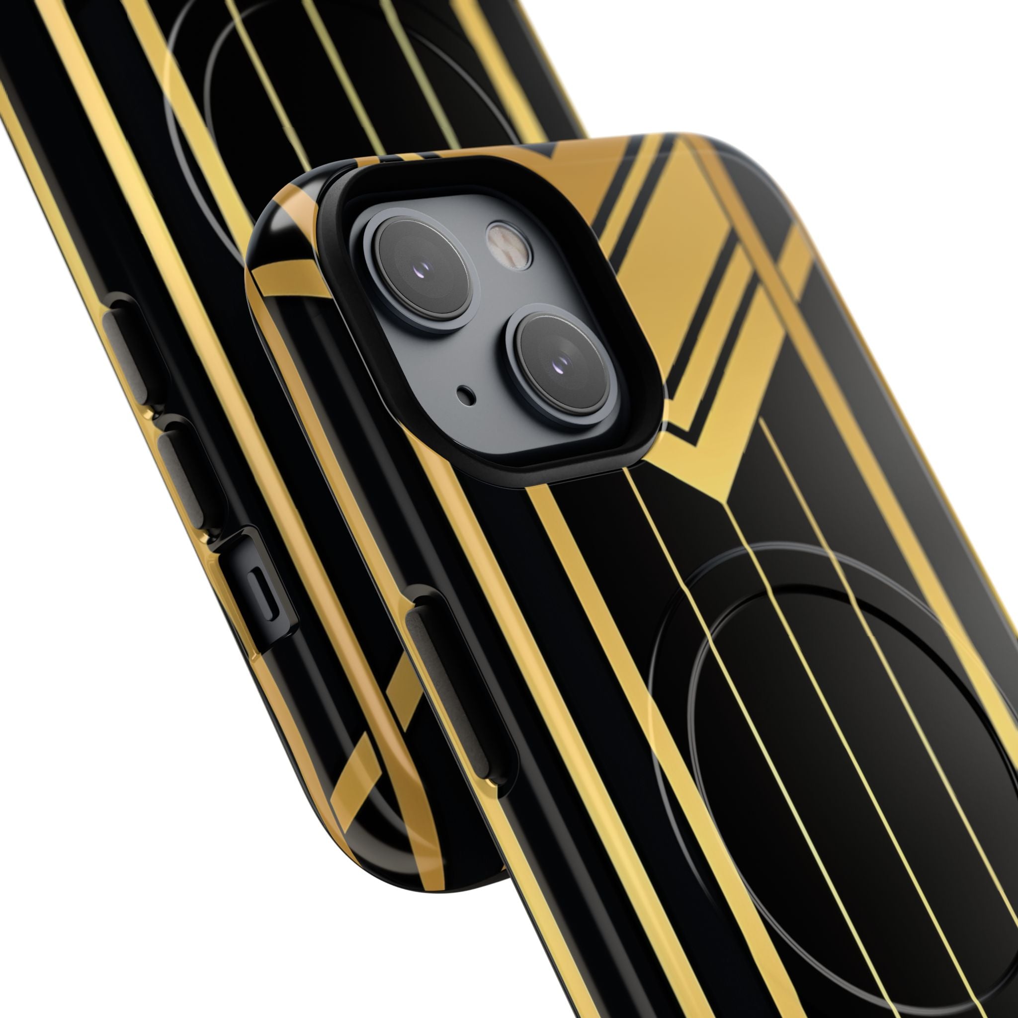 Golden Geometric Symphony iPhone 14 - Tough+