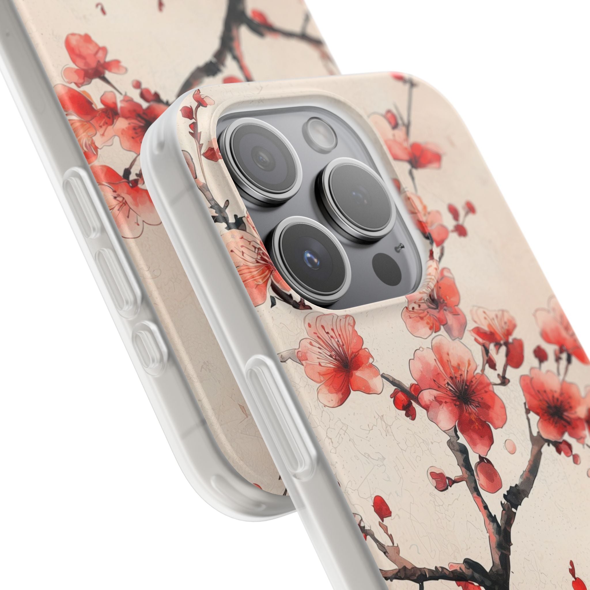 Blossom Shadow iPhone 15 Pro Case - Soft