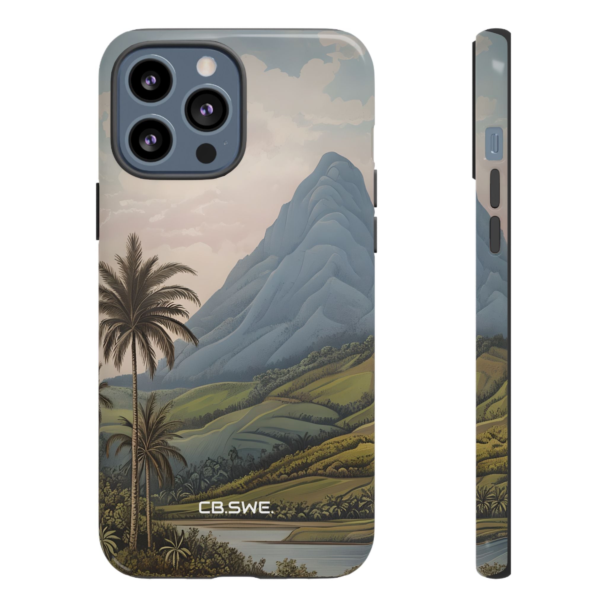 Tropical Serenity Landscape Palm Trees iPhone 13 - Tough