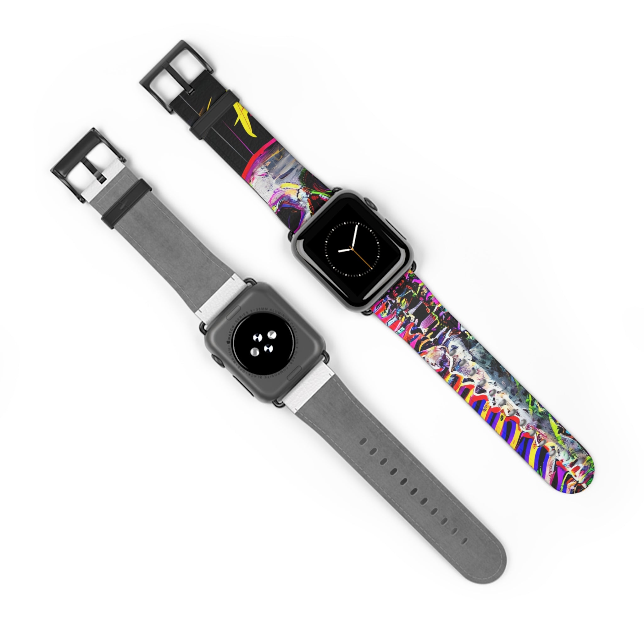 Neon Skeleton Laughter - Watch Band