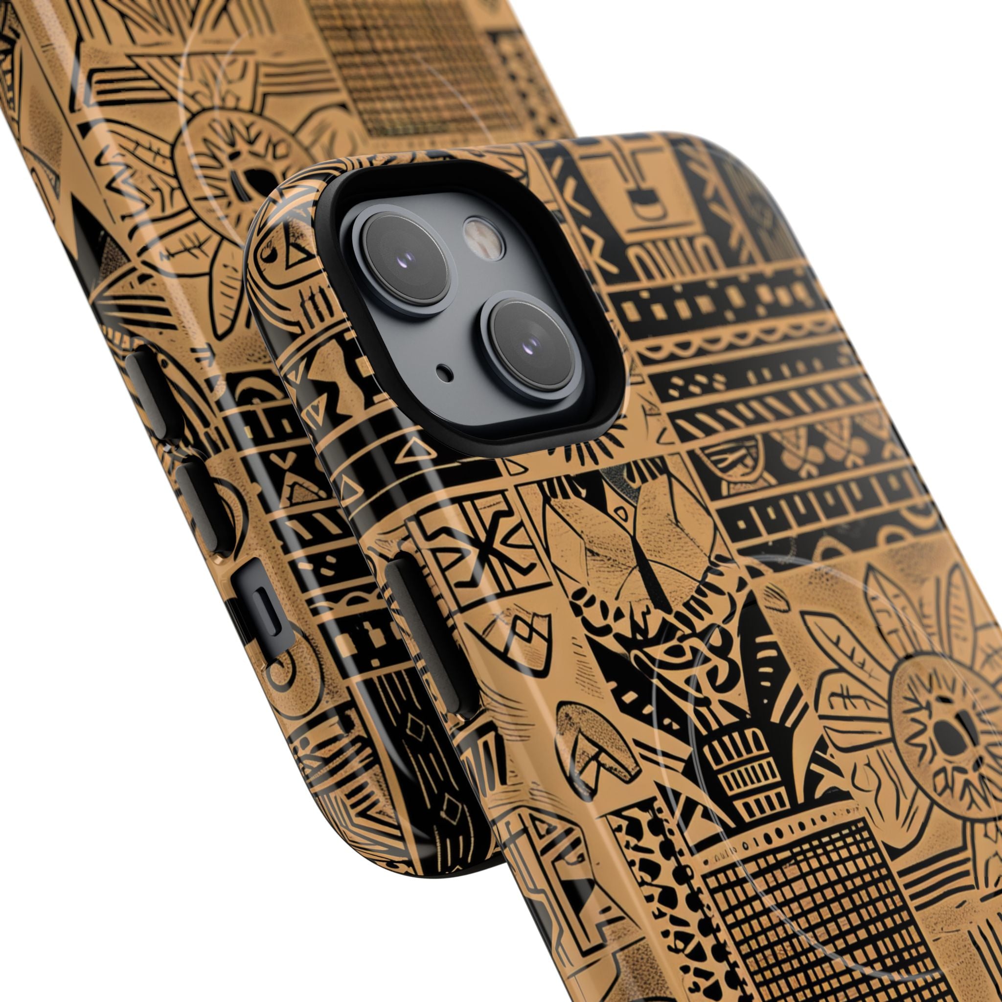 Tribal Faces iPhone 14 Plus Case - Tough+