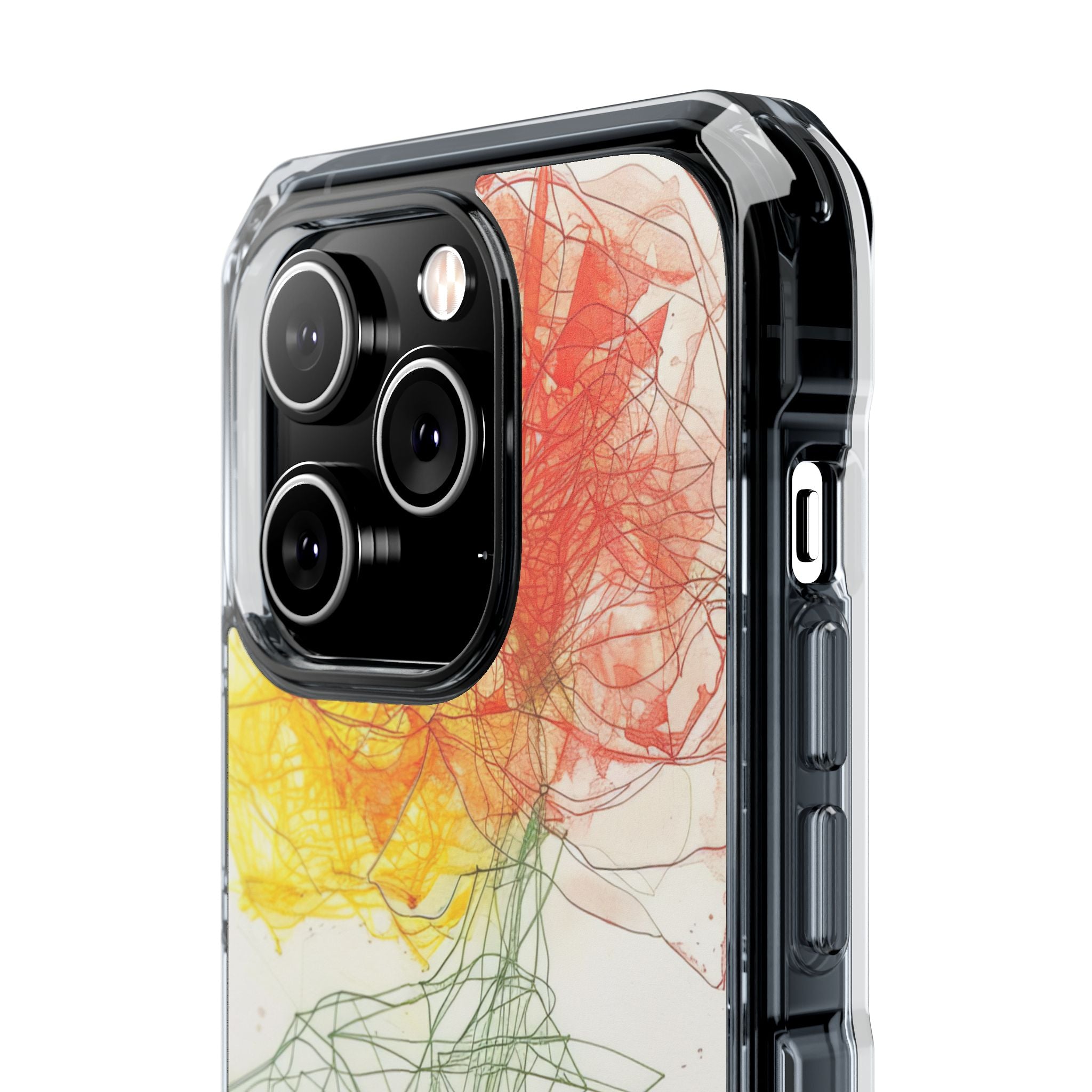 Fiery Blossom Tangle iPhone 14 - Impact Clear+