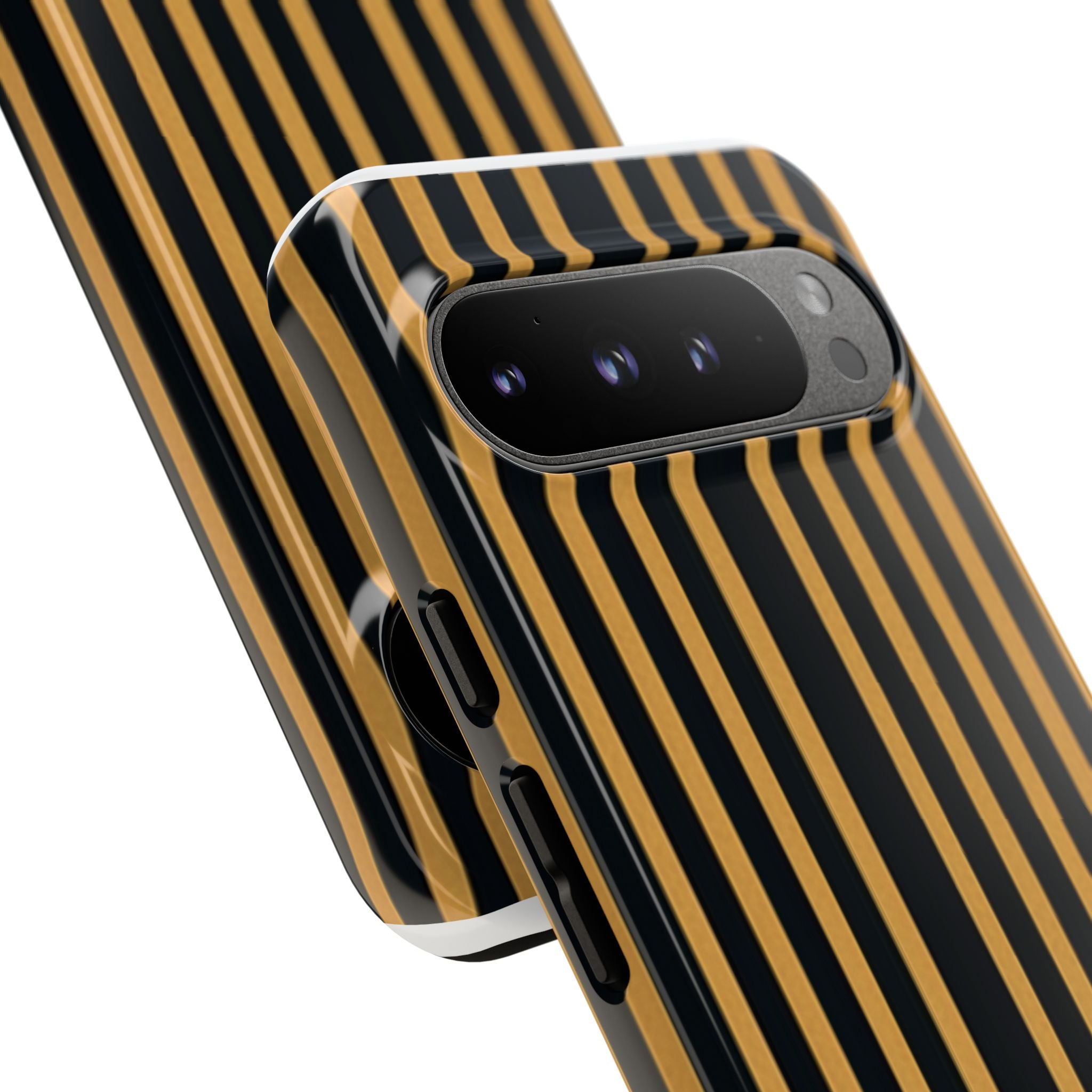 Golden Stripes Google Pixel 9 Pro XL Case - Tough