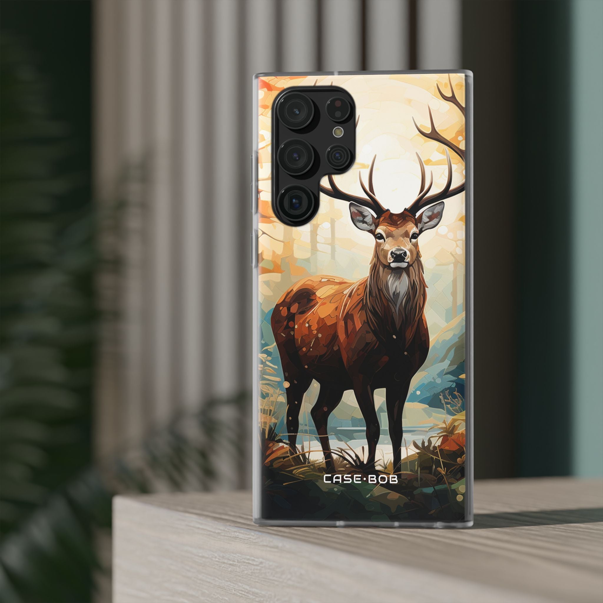 Glowing Stag Samsung S22 Ultra Case - Soft