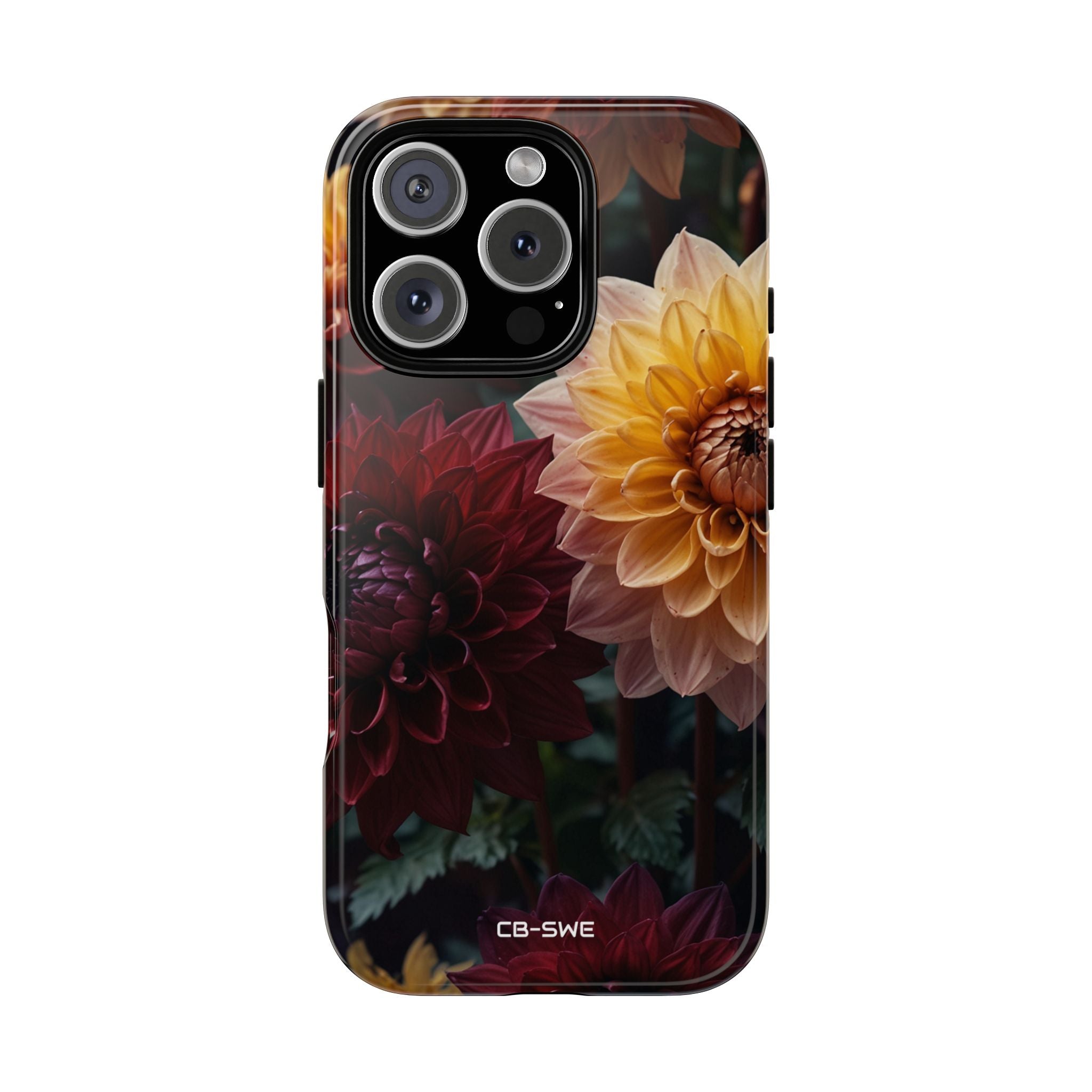 Dahlias Embrace Light - iPhone Case
