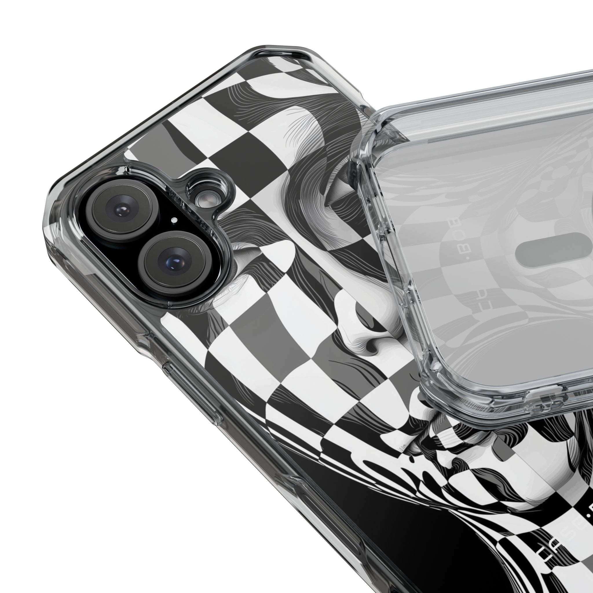 Checkered Face iPhone 16 Case - Impact