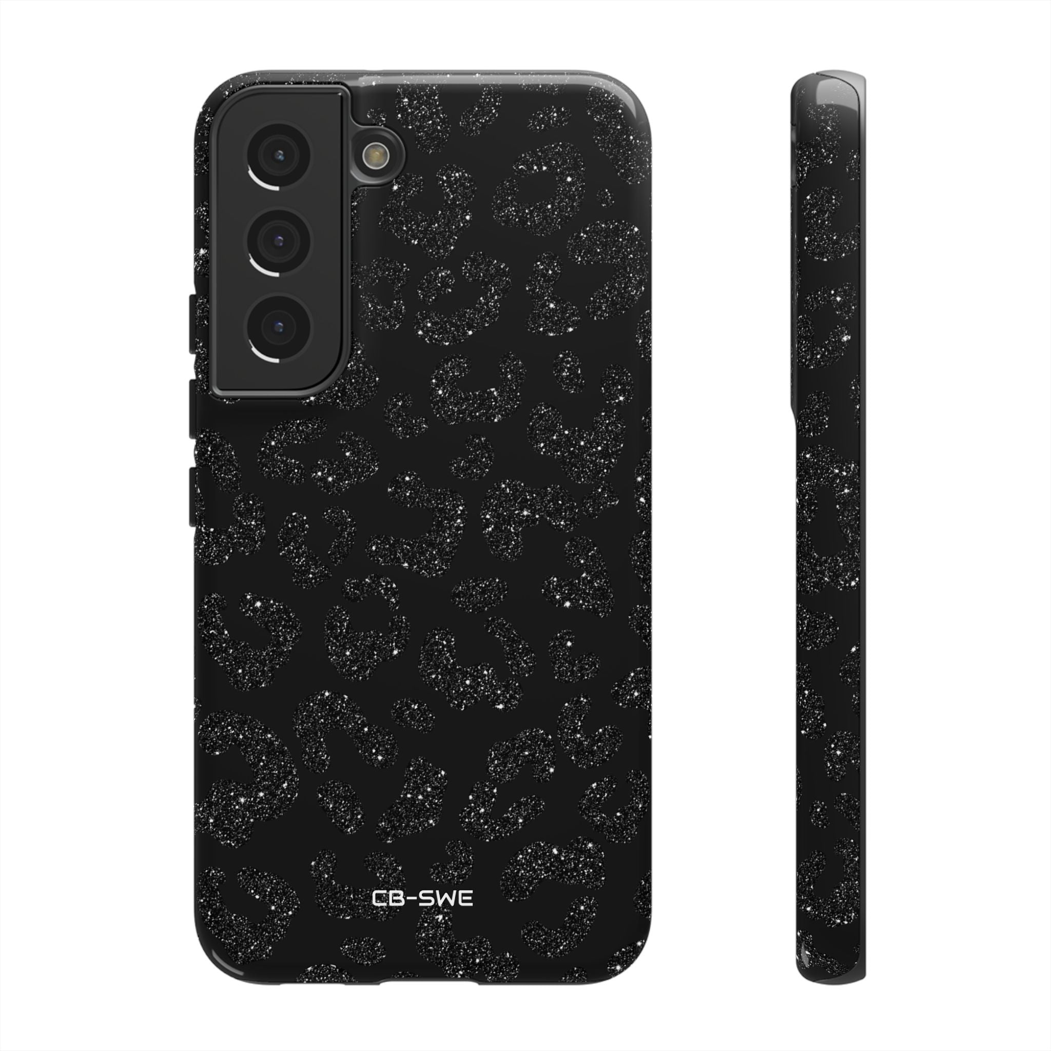 Glittery Leopard Elegance - Samsung Case