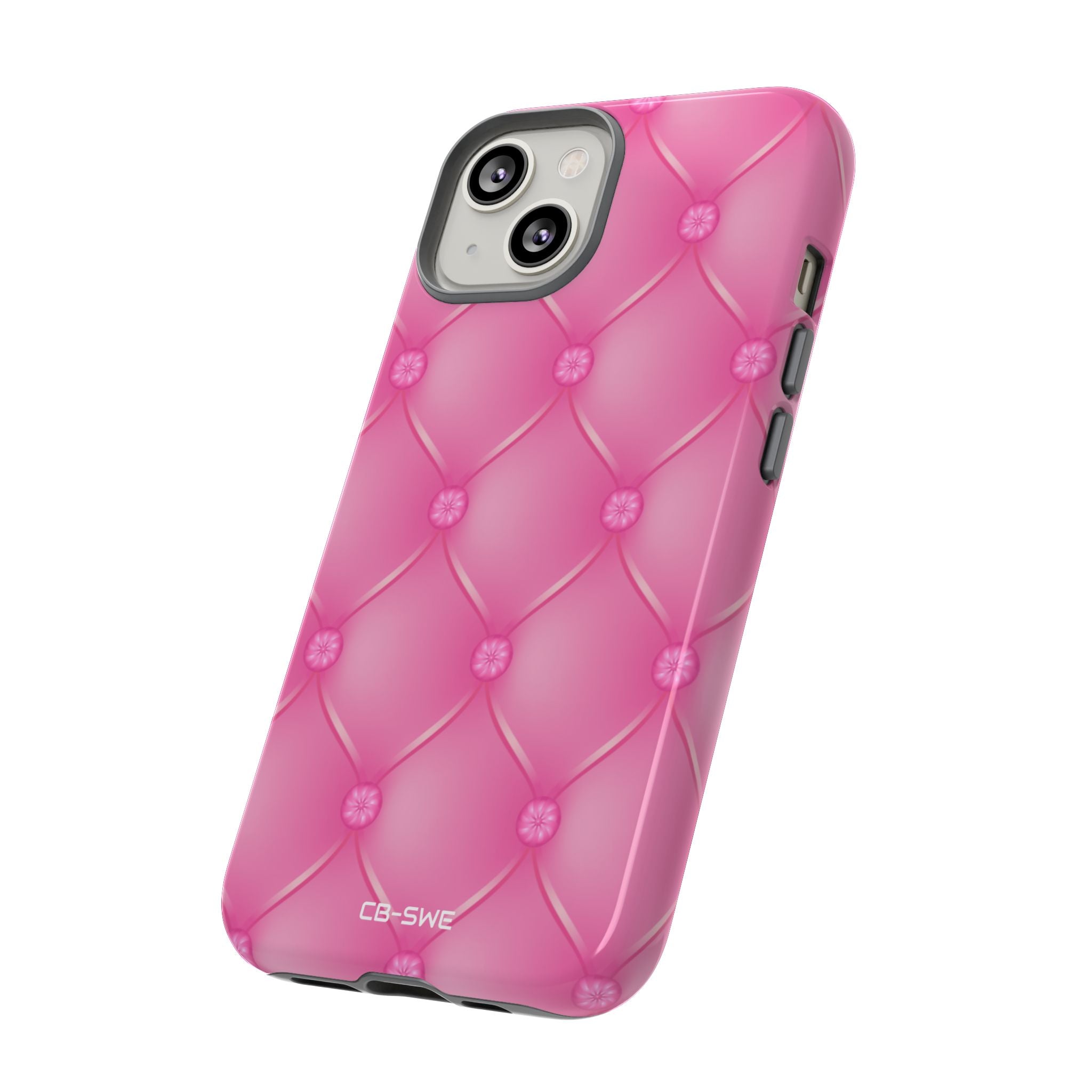 Quilted Pink Elegance - iPhone Case