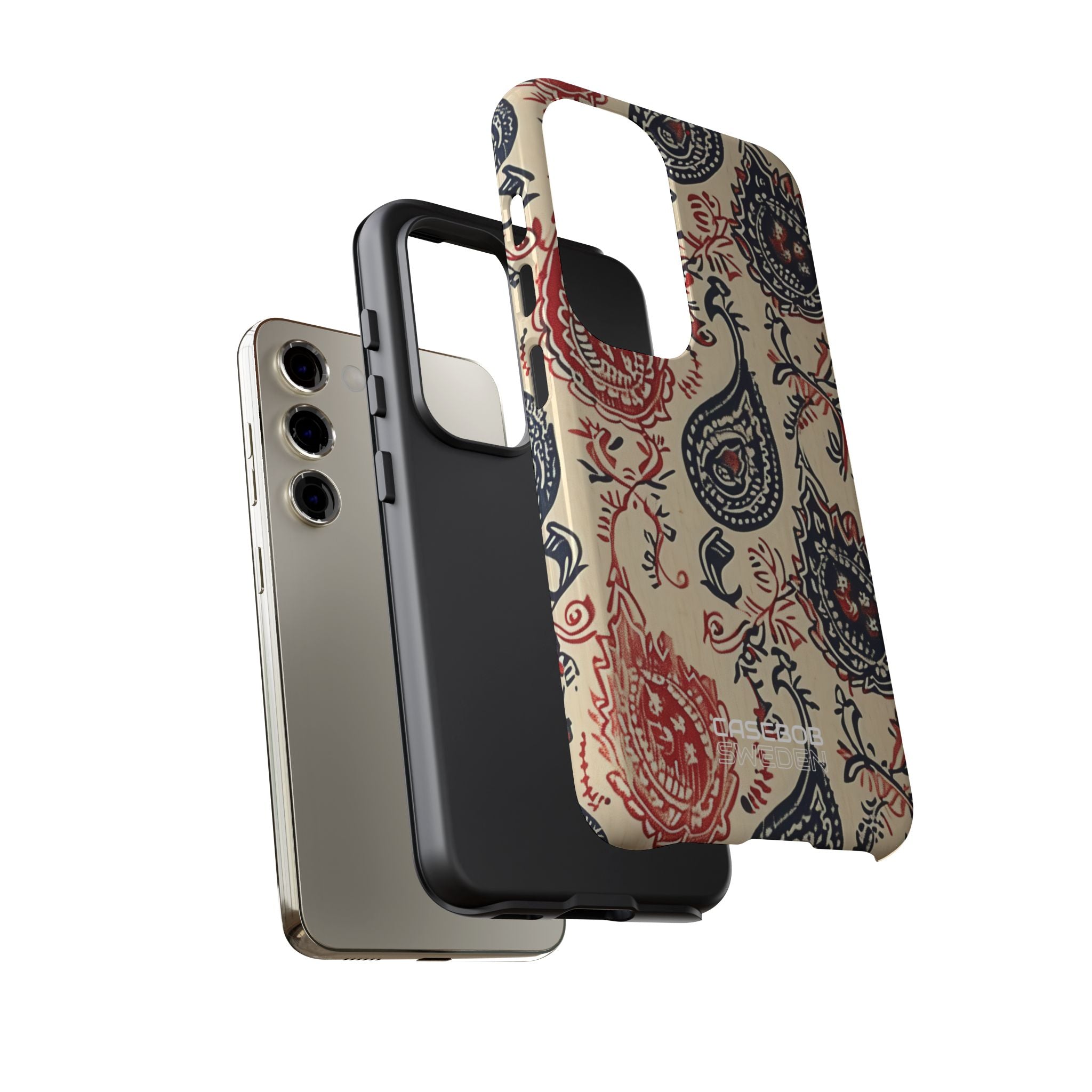 Navy Paisley Swirl Samsung S23 - Tough