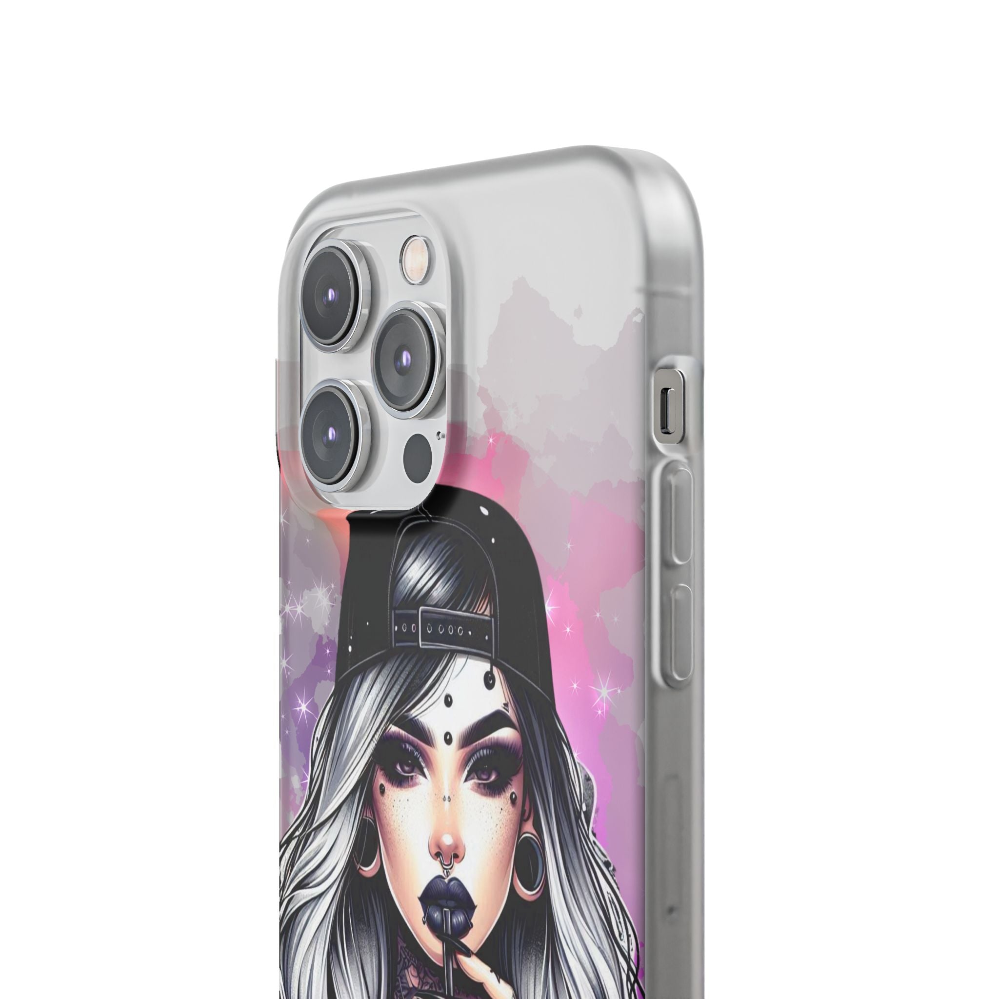 Silver Sip Nebula iPhone 14 Pro Max Case - Soft