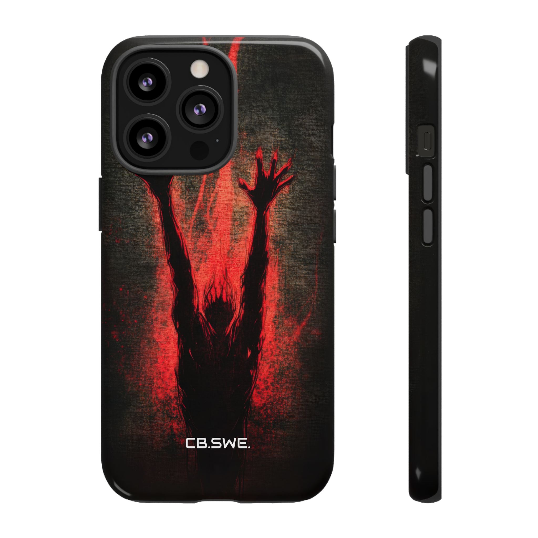 Dark Red Reflective Demons Arms iPhone 13 - Tough